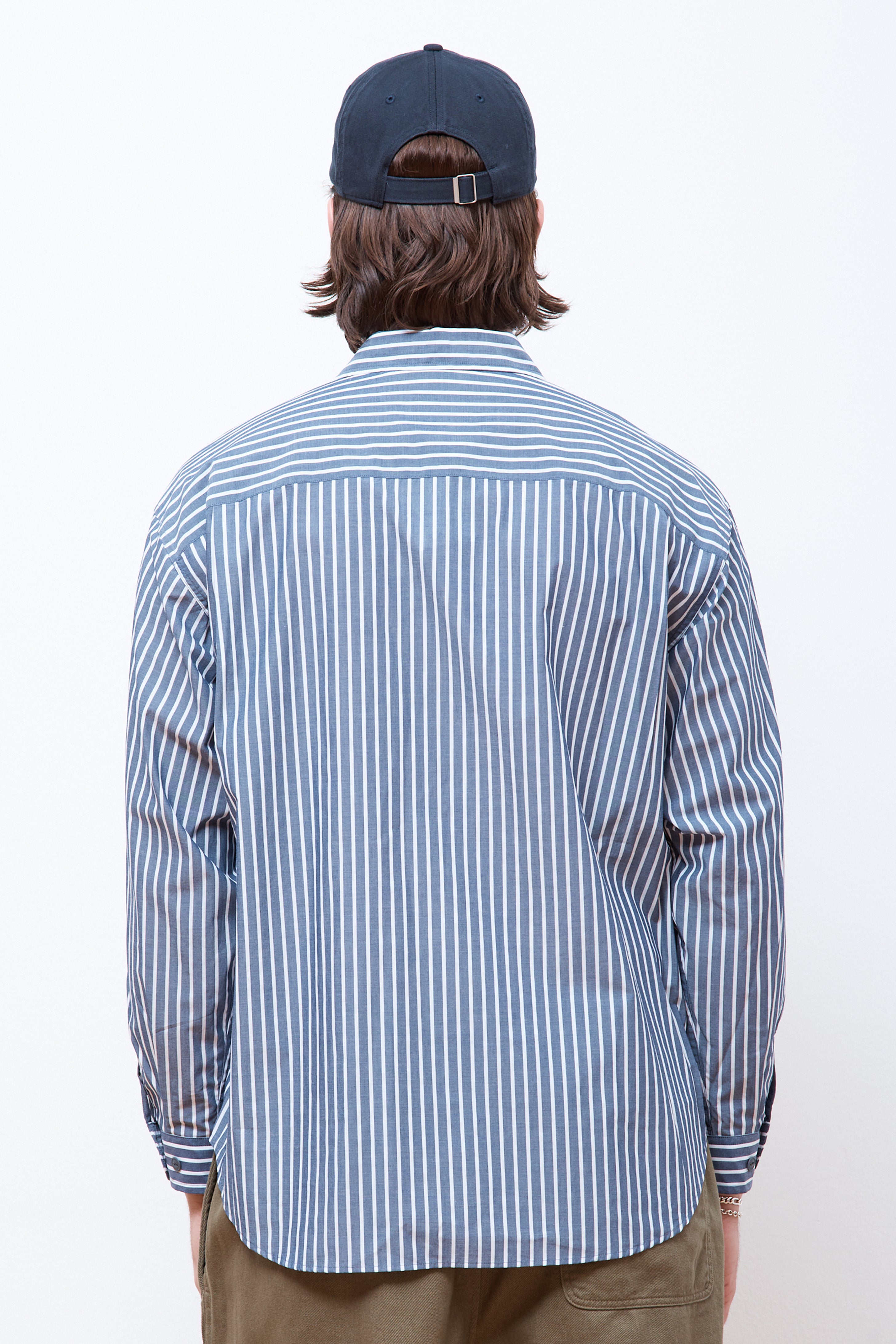 Work Shirt Navy/White Stripe