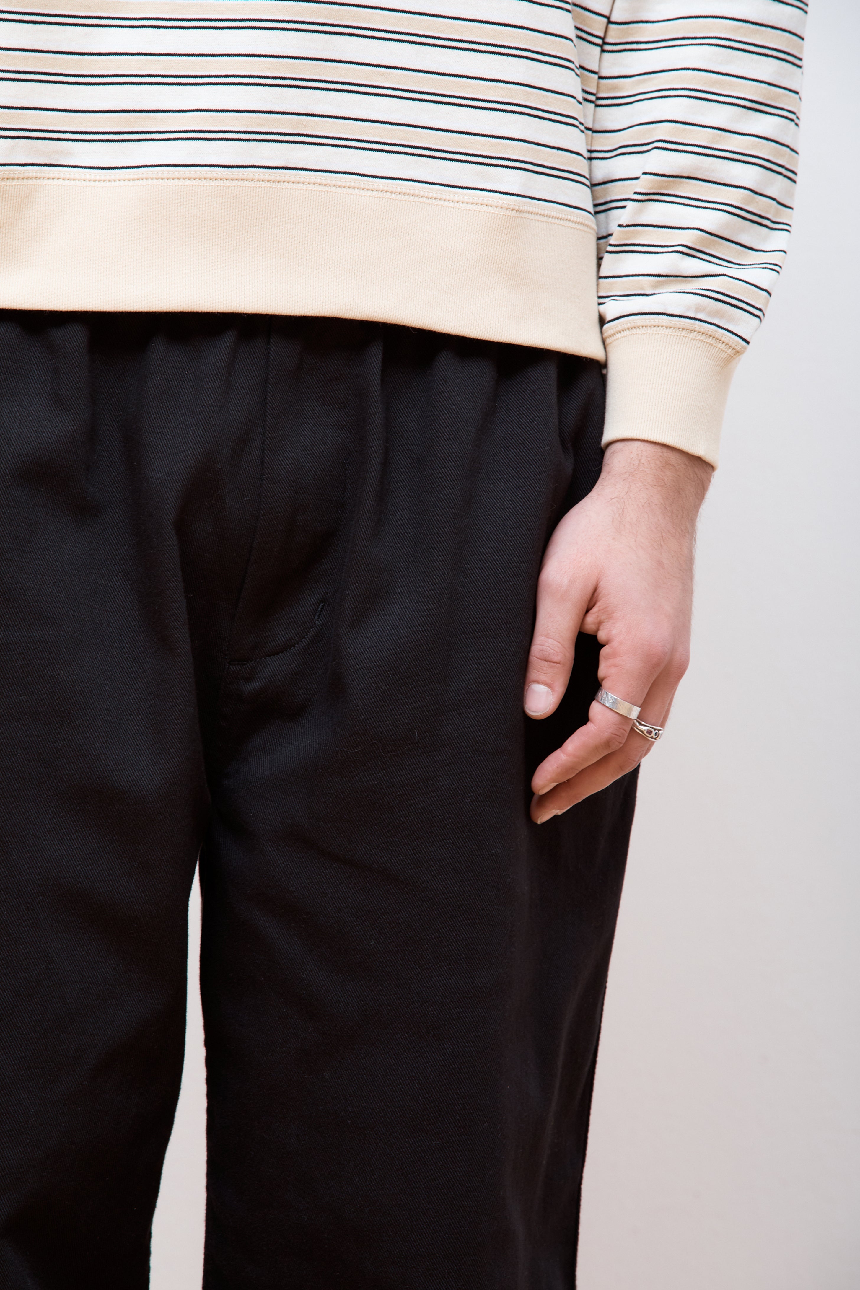 Easy Wide Pants Black