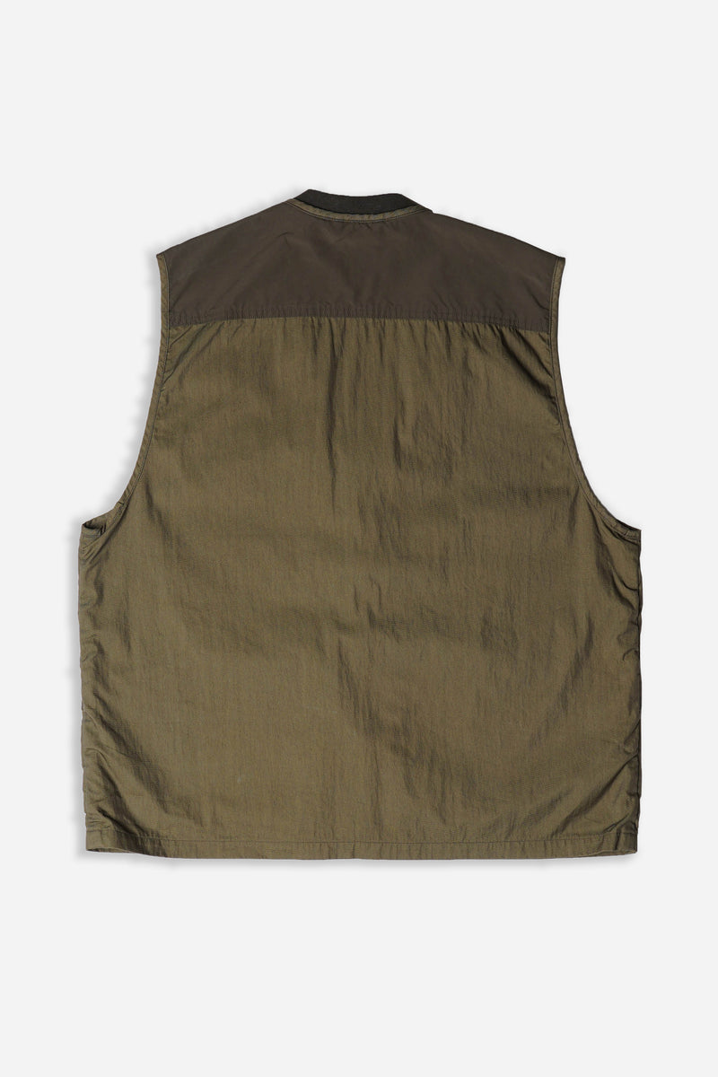 Cotton Utility Vest Army Green