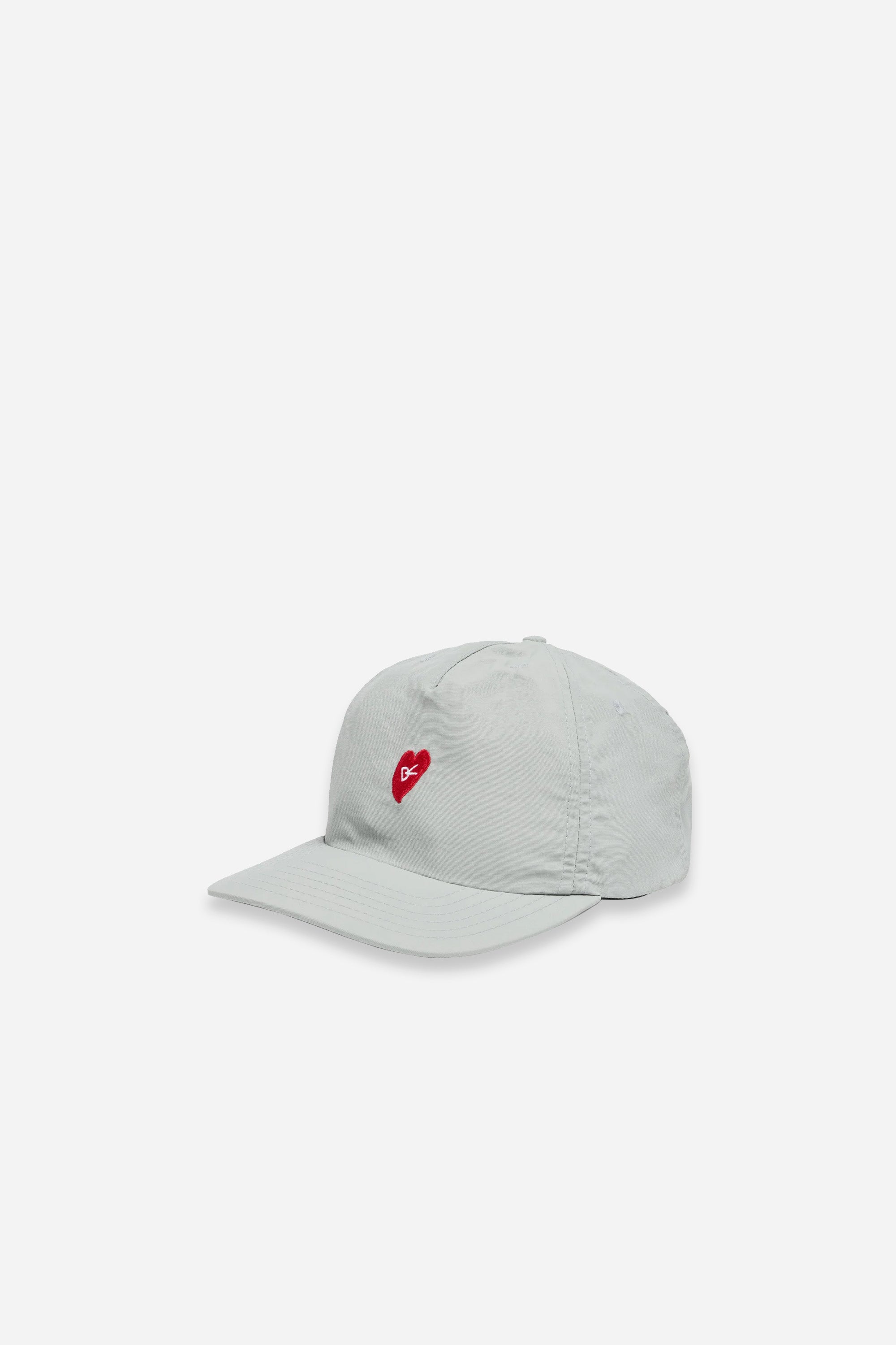 5 Panel Nylon Hat Run In Love Grey