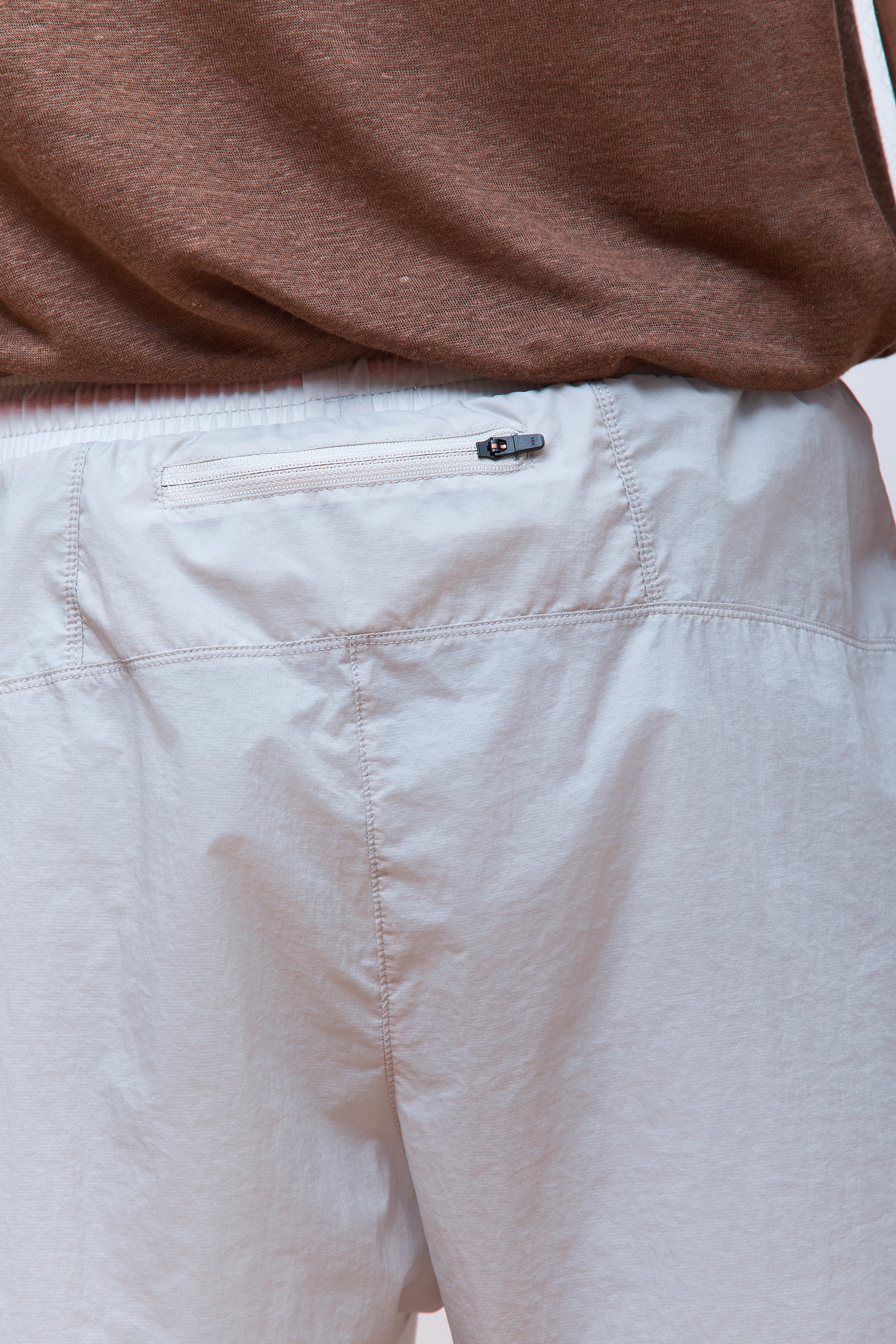 Ripstop Layered Pocketed Trail Shorts Moonstone