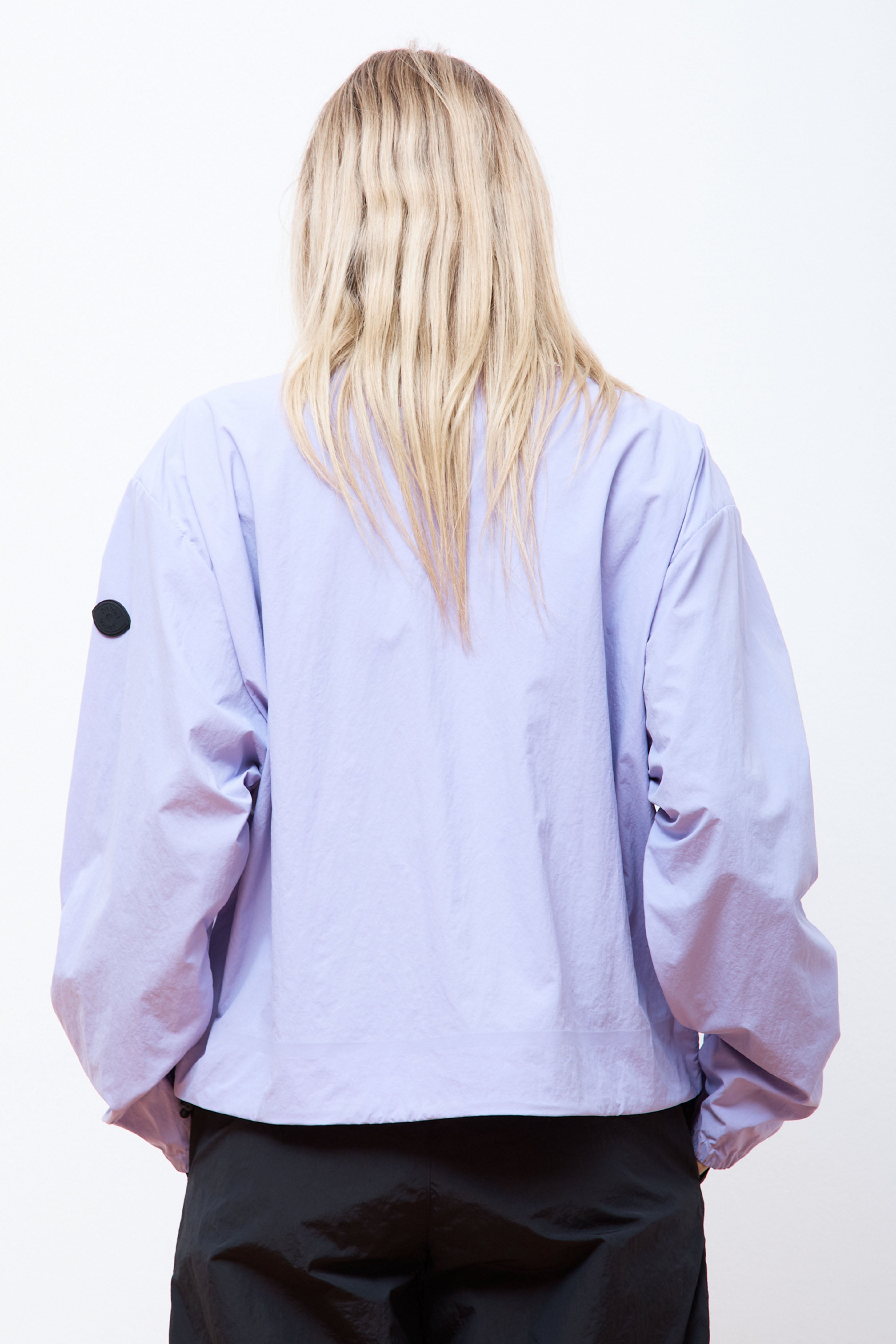 Cropped Recycled DWR Jacket Lilac