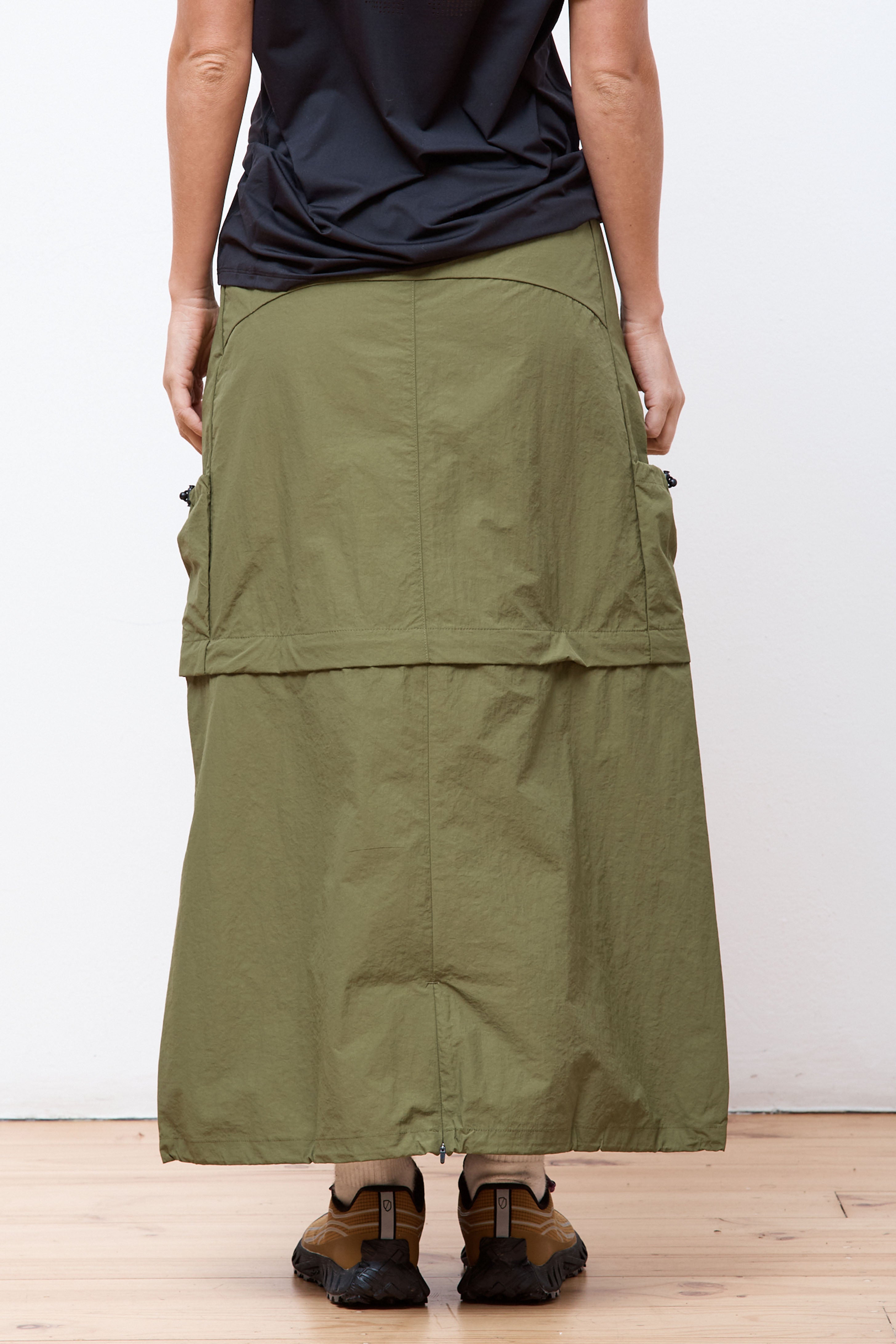 Single Layer Cargo Skirt Lichen