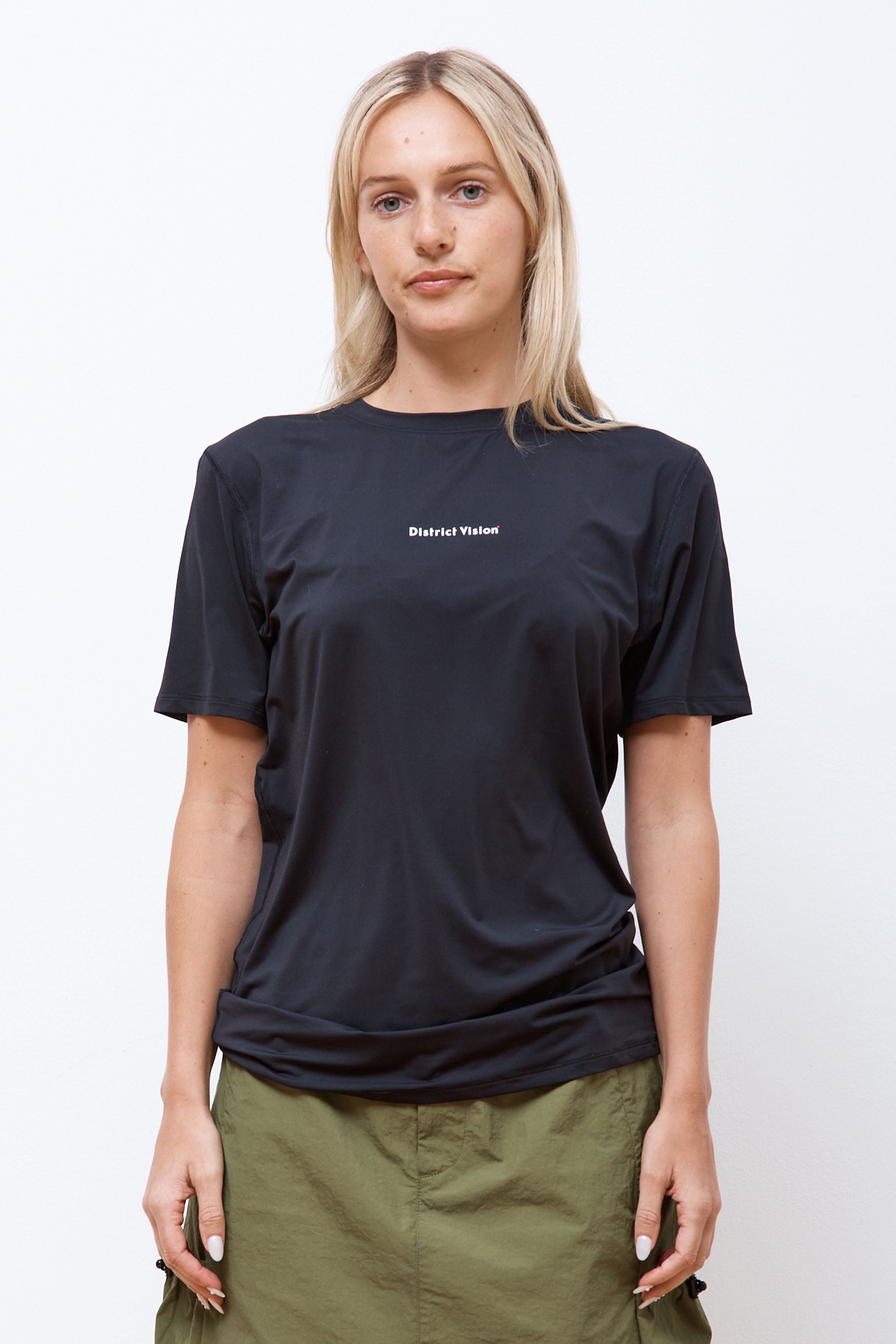 Ultralight Aloe Short Sleeve Tee Black Wordmark