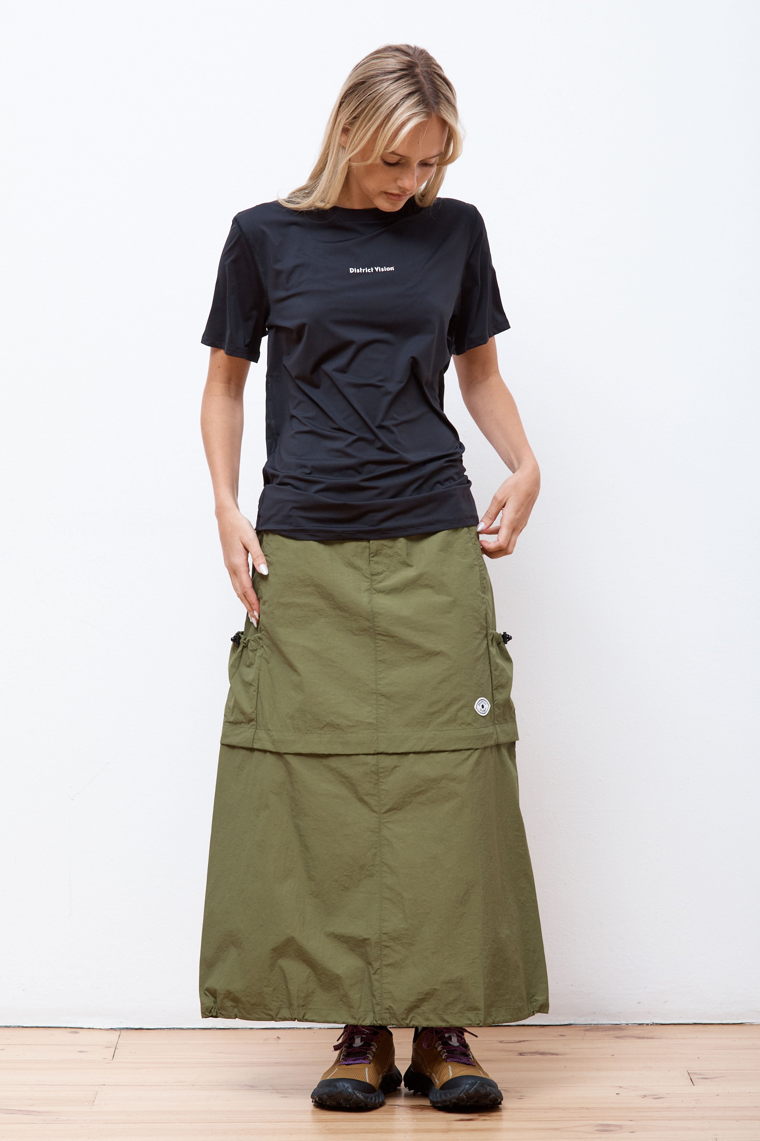 Single Layer Cargo Skirt Lichen