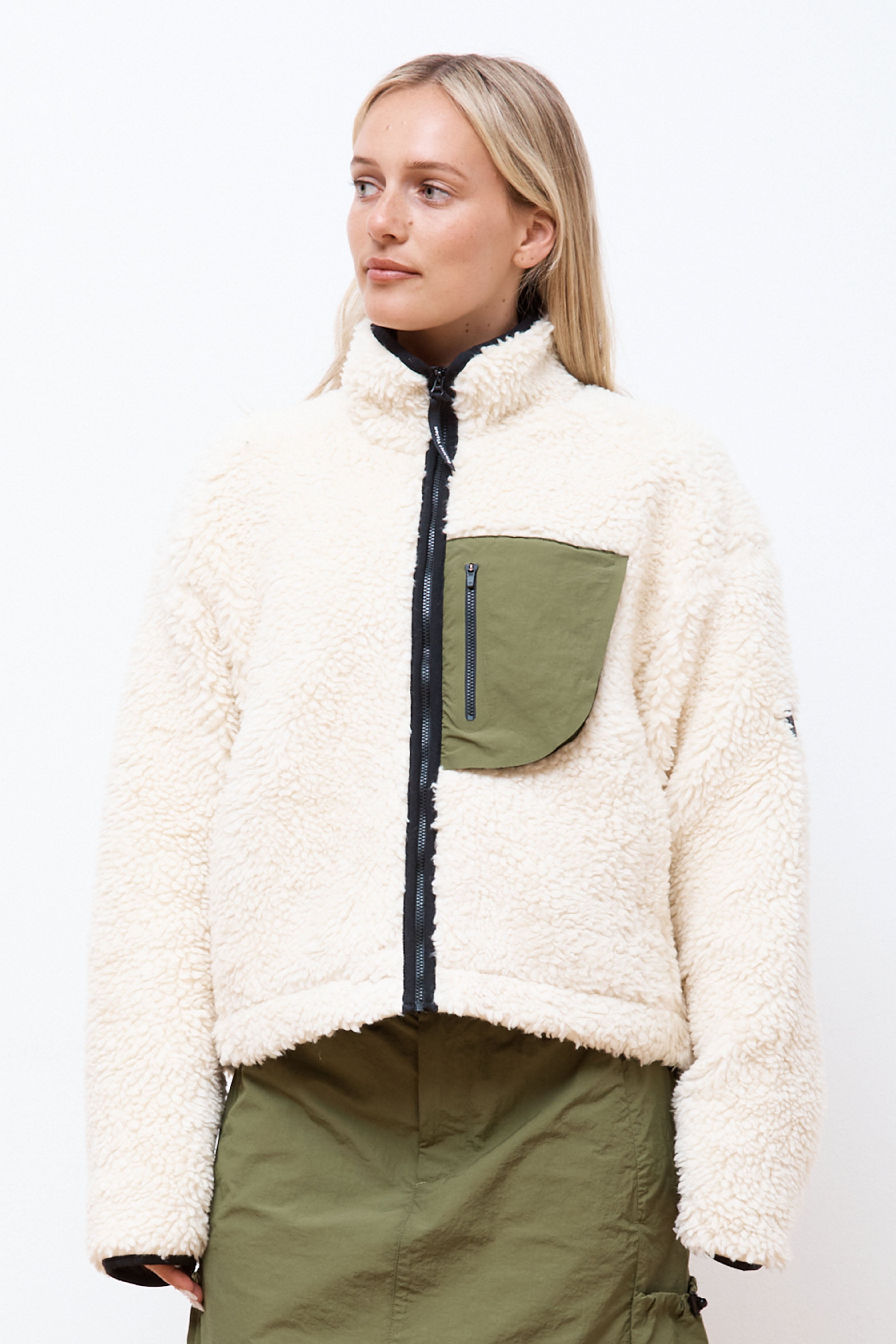 Heavyweight Cropped Pile Fleece Natural