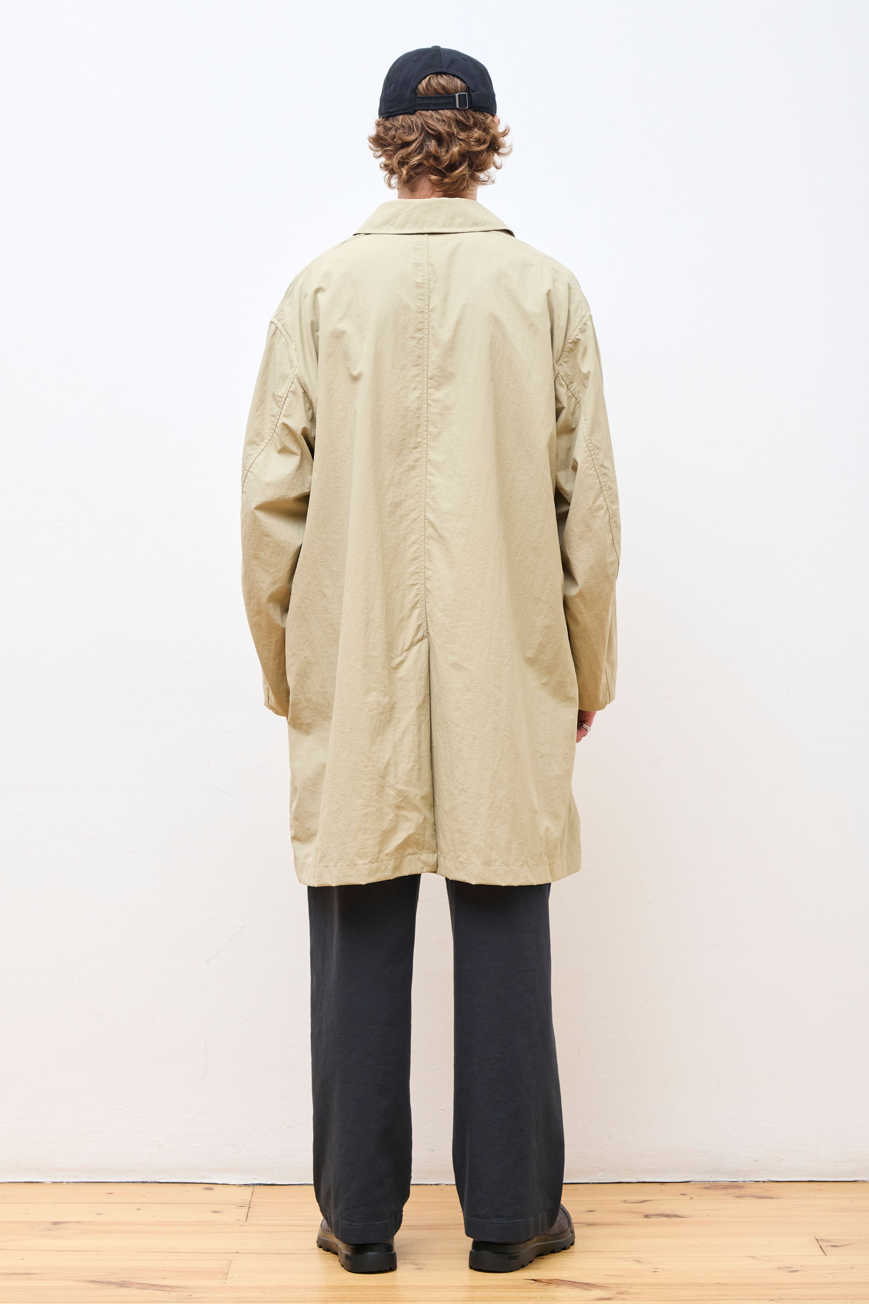 Nylon Coat Beige