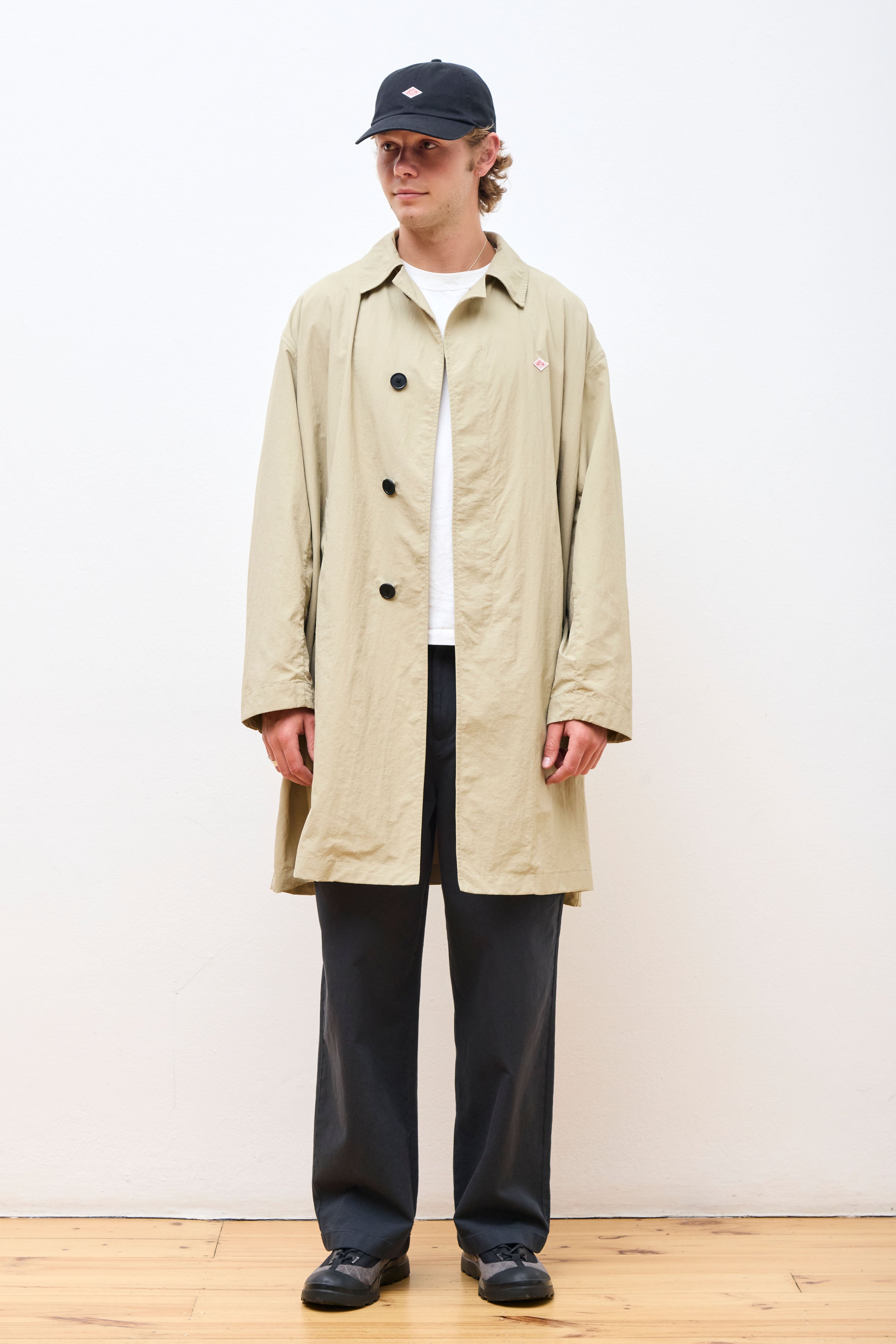 Nylon Coat Beige