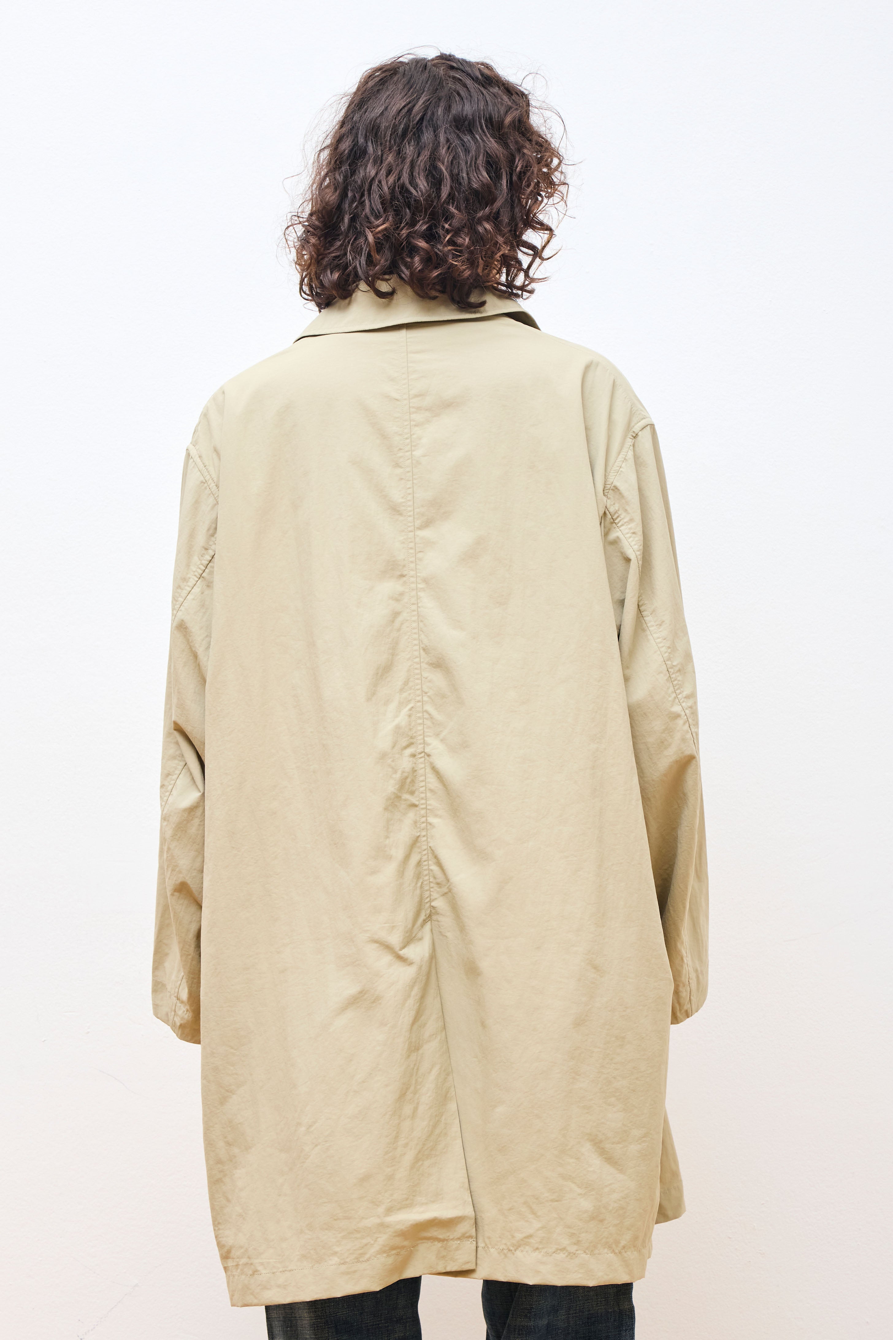 Nylon Coat Beige