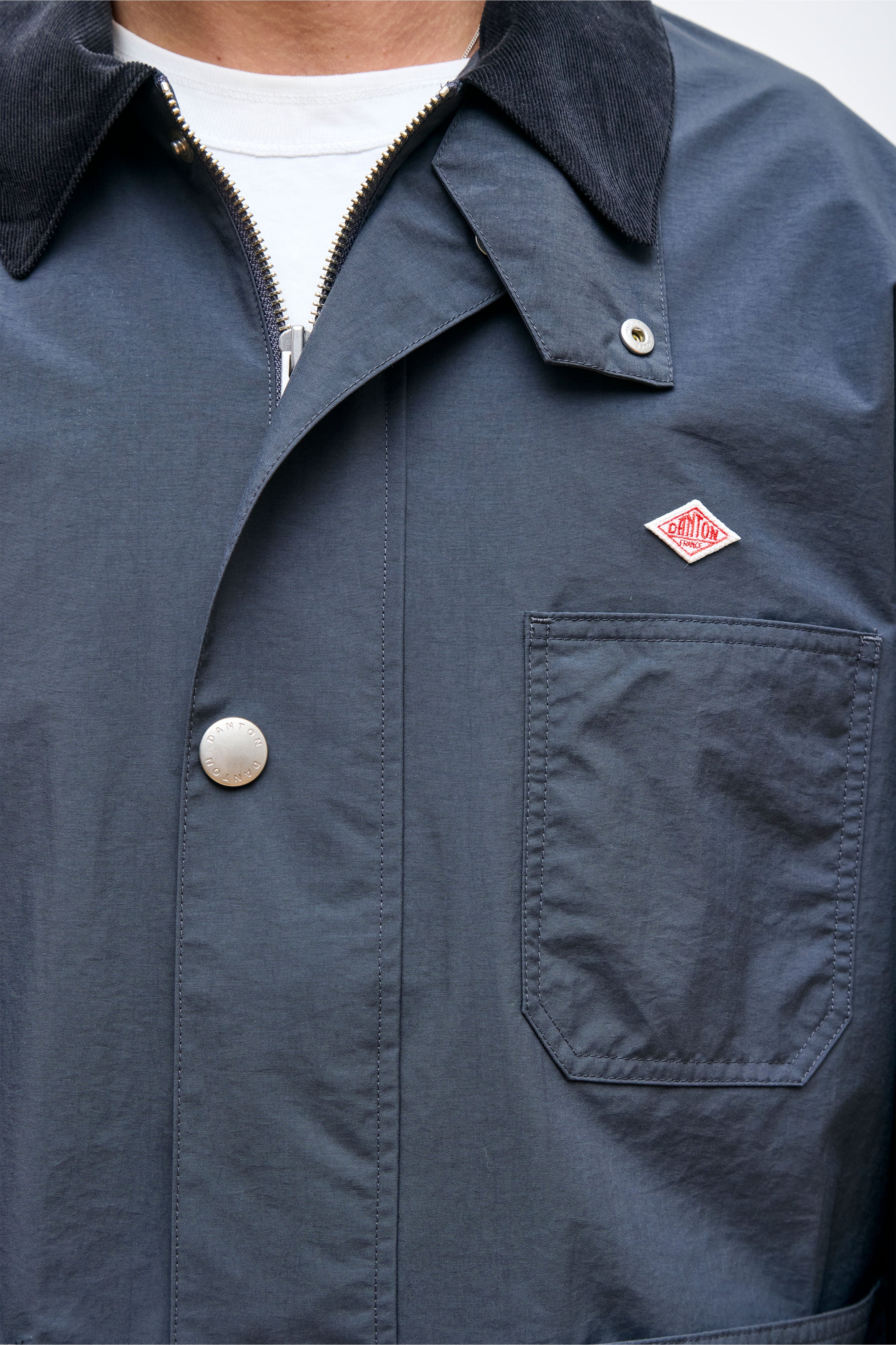 Nylon Coverall Jacket Charcoal