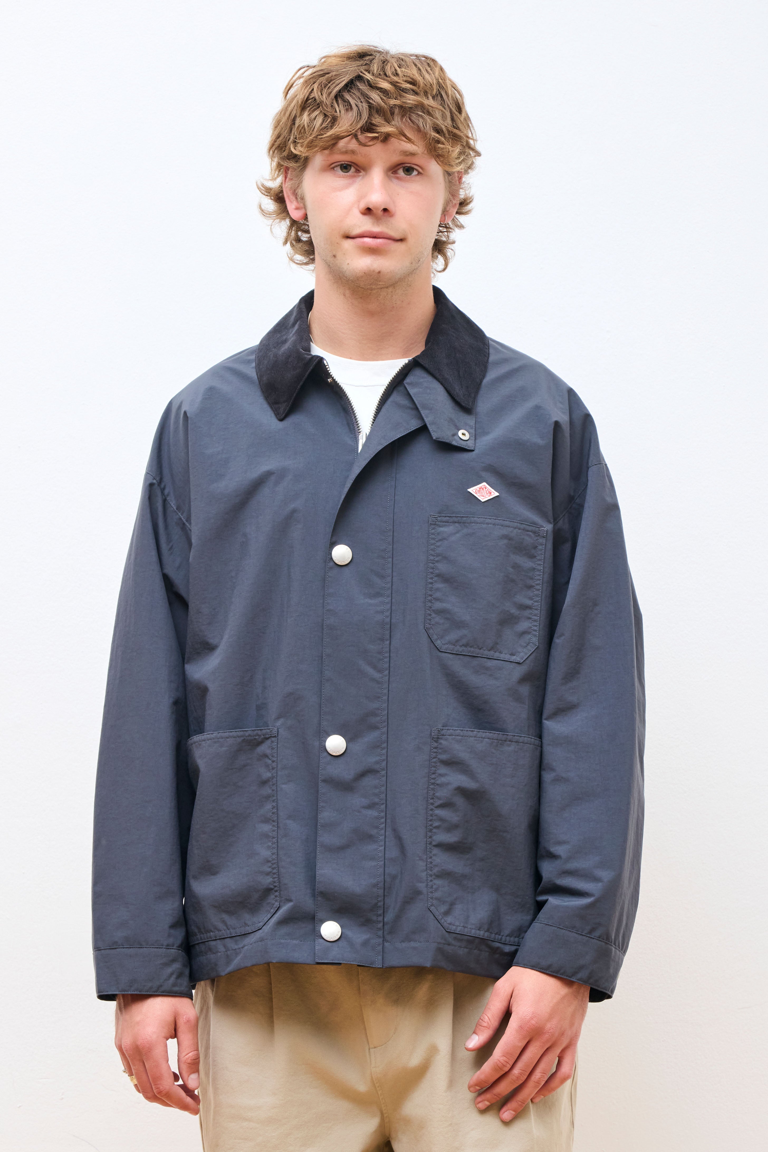 Nylon Coverall Jacket Charcoal