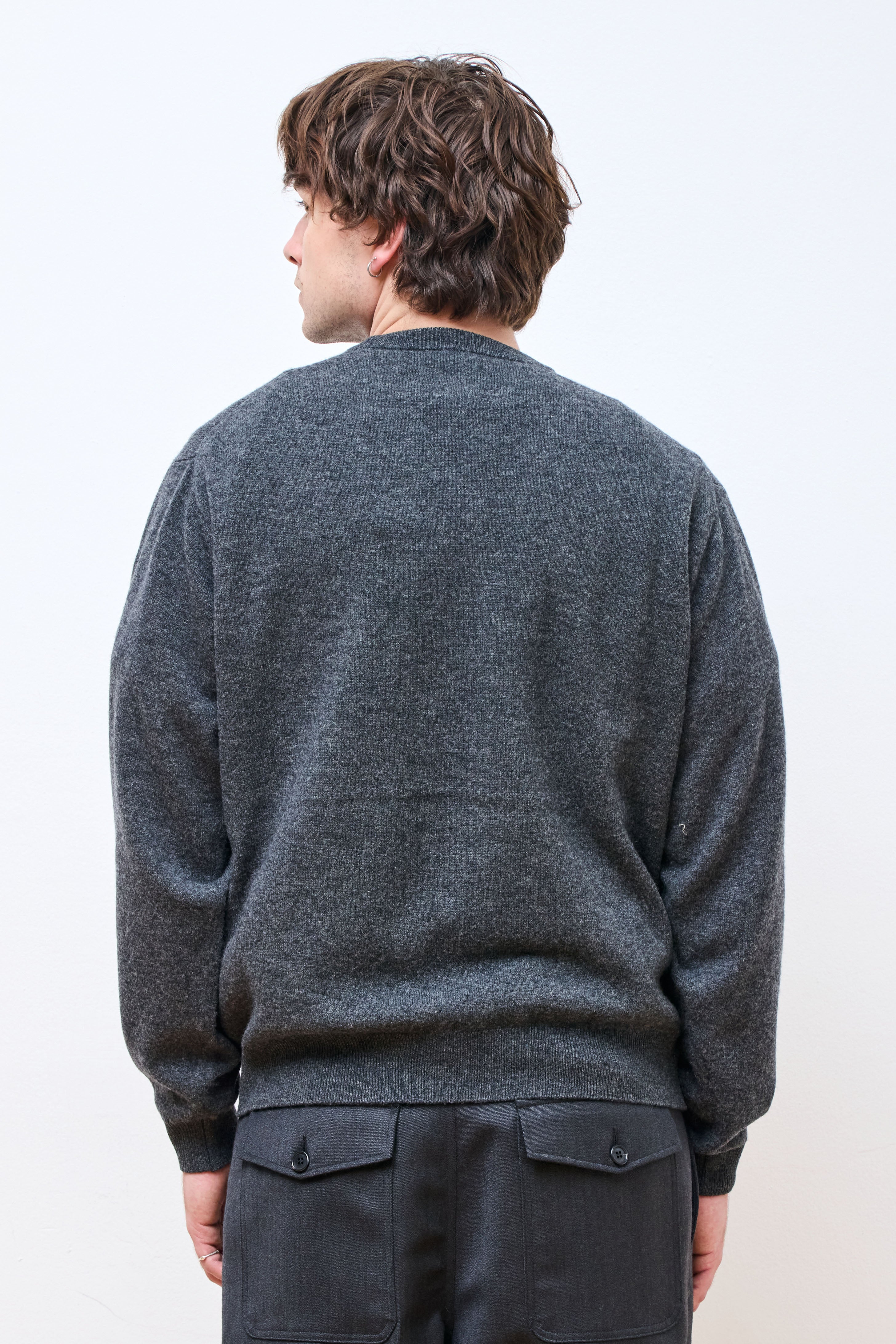 Crew Neck P.O L/S Carbon