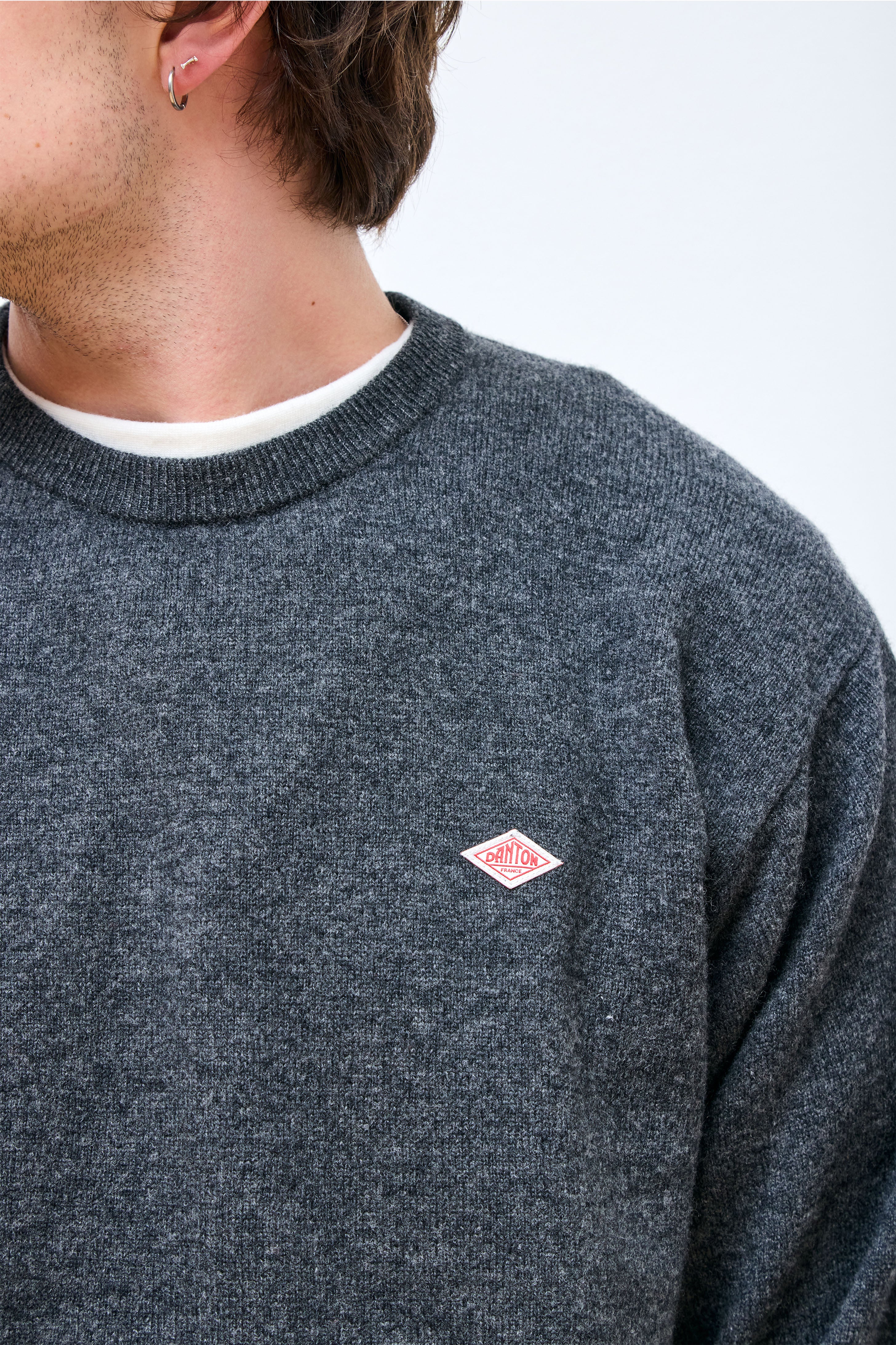 Crew Neck P.O L/S Carbon