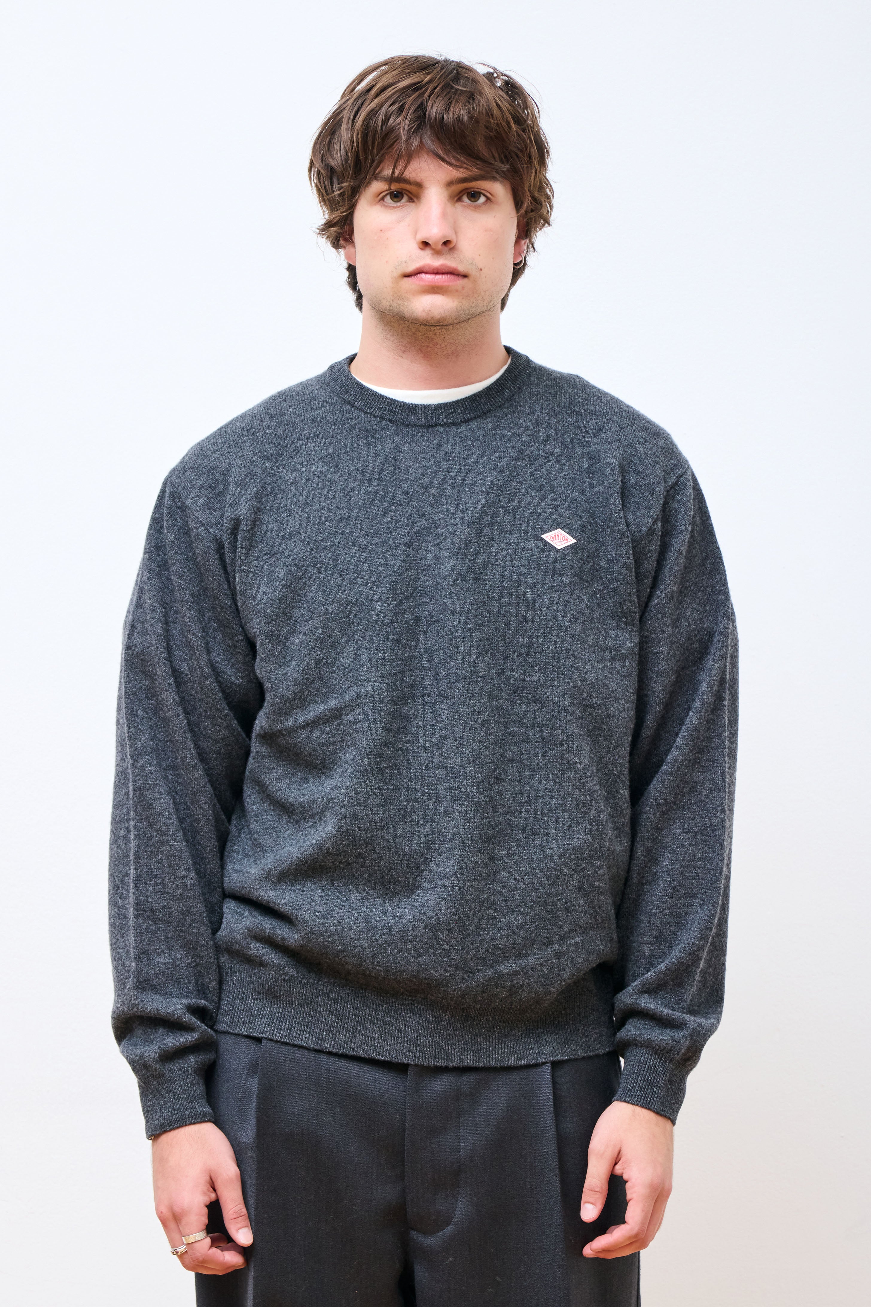 Crew Neck P.O L/S Carbon