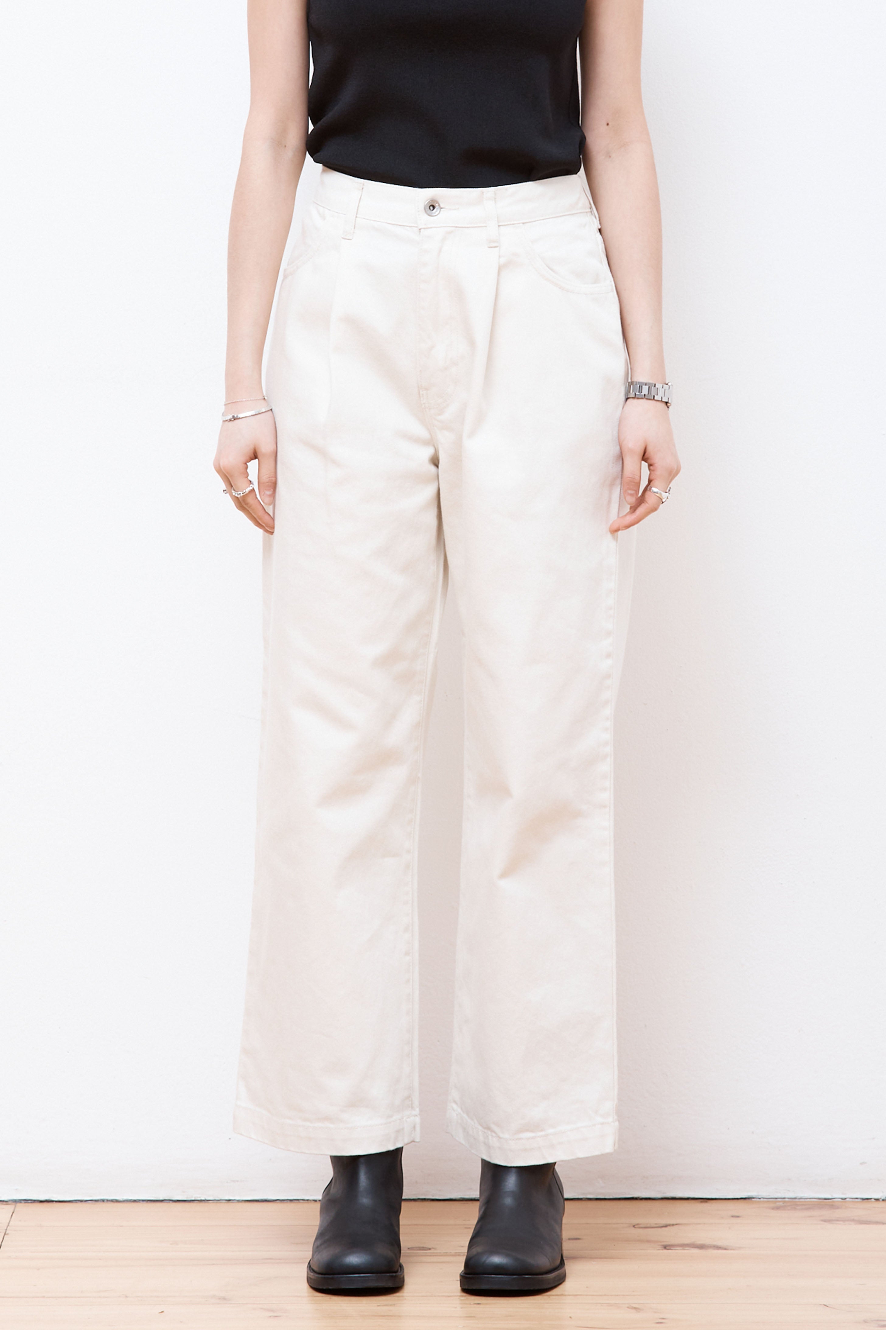 Tuck Easy 5PK Pants Ivory