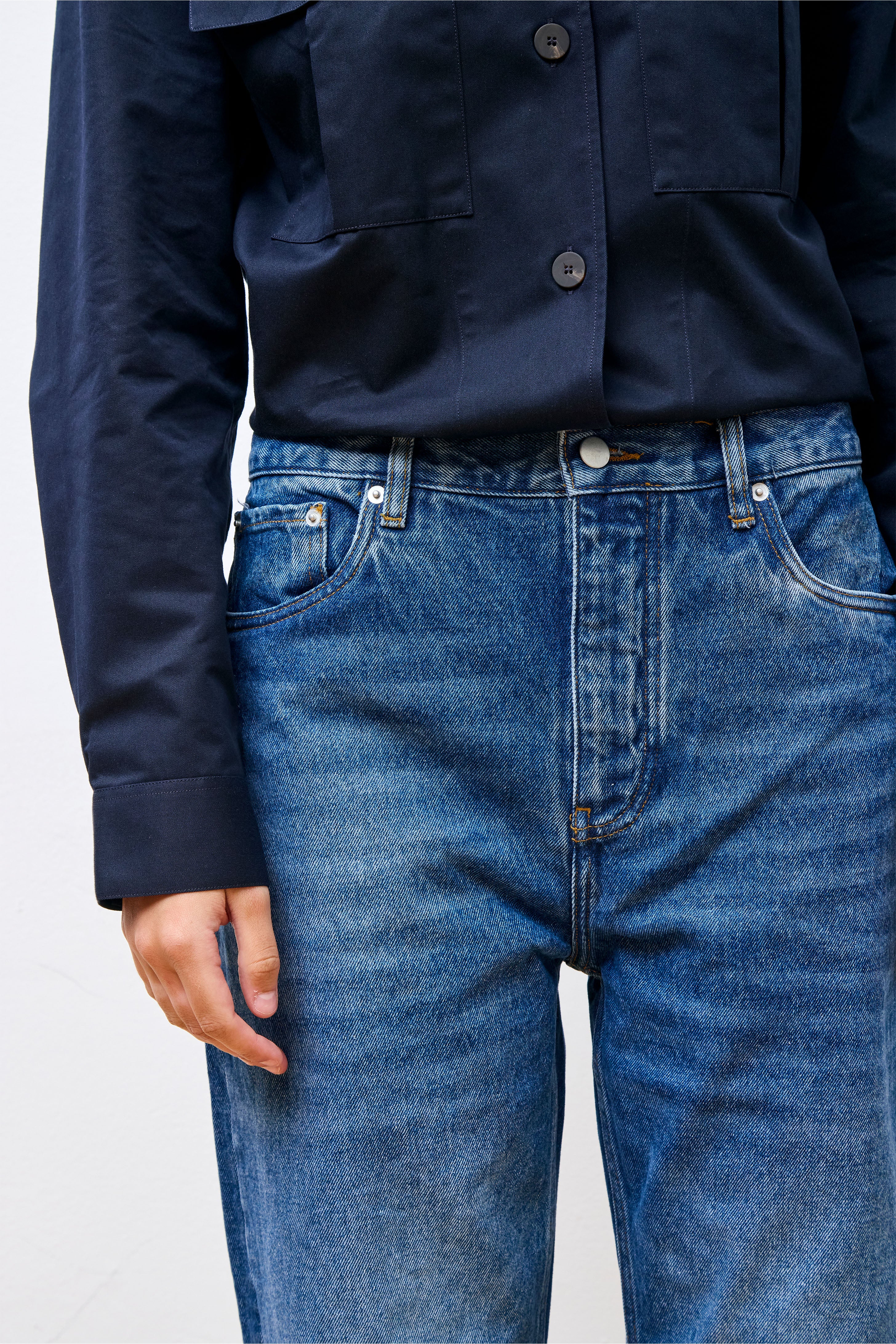 Denjo Denim Worn Wash Indigo