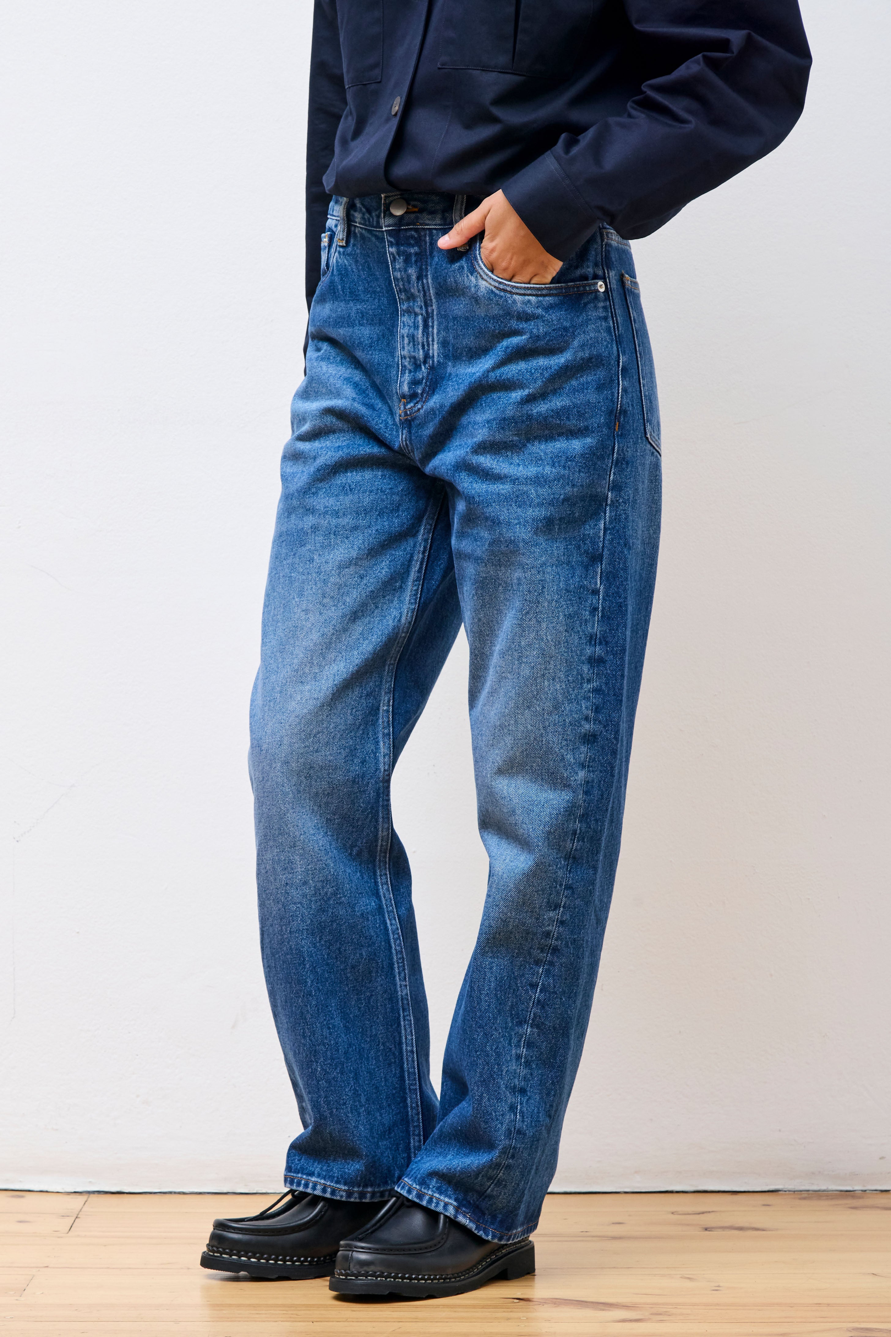 Denjo Denim Worn Wash Indigo