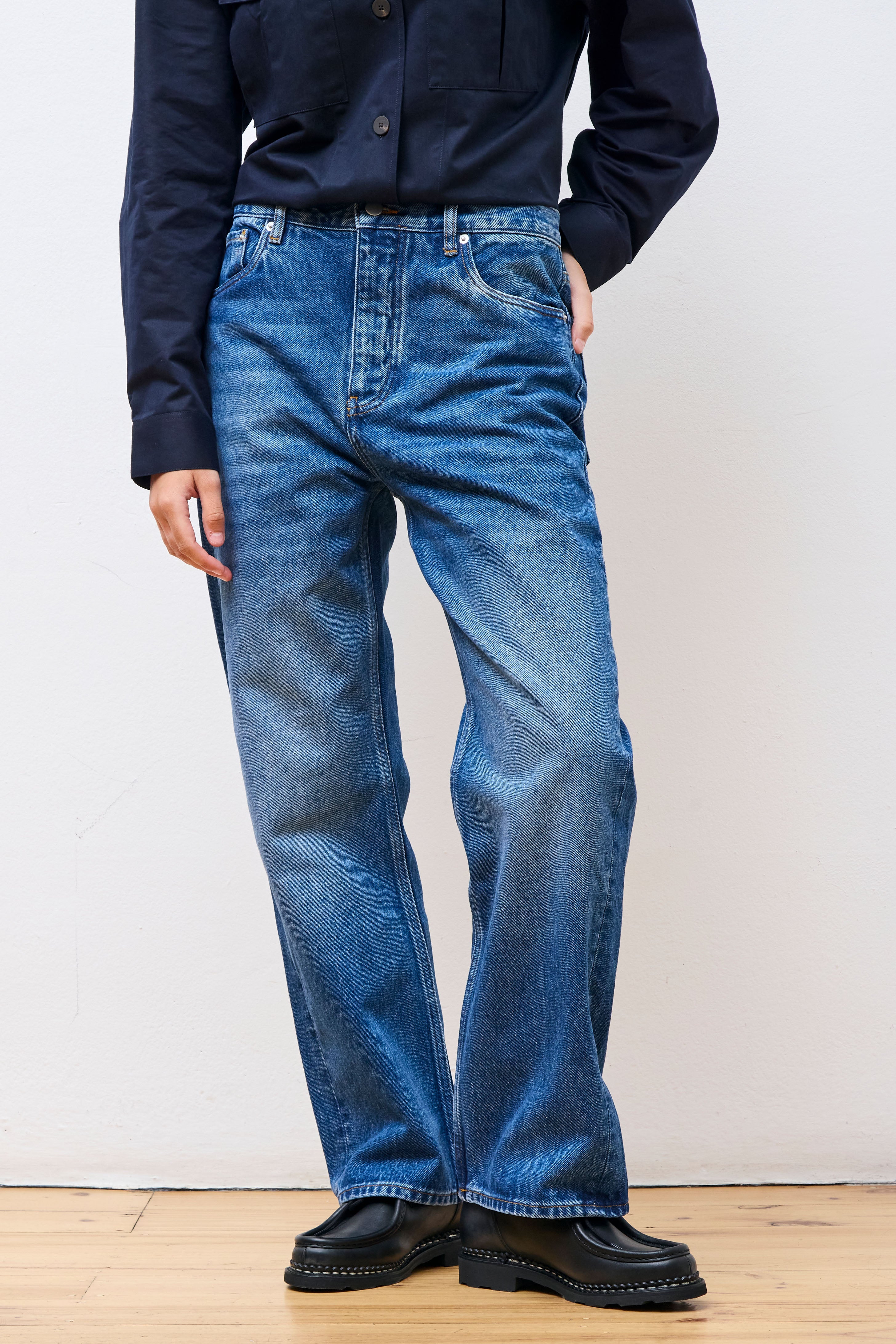 Denjo Denim Worn Wash Indigo