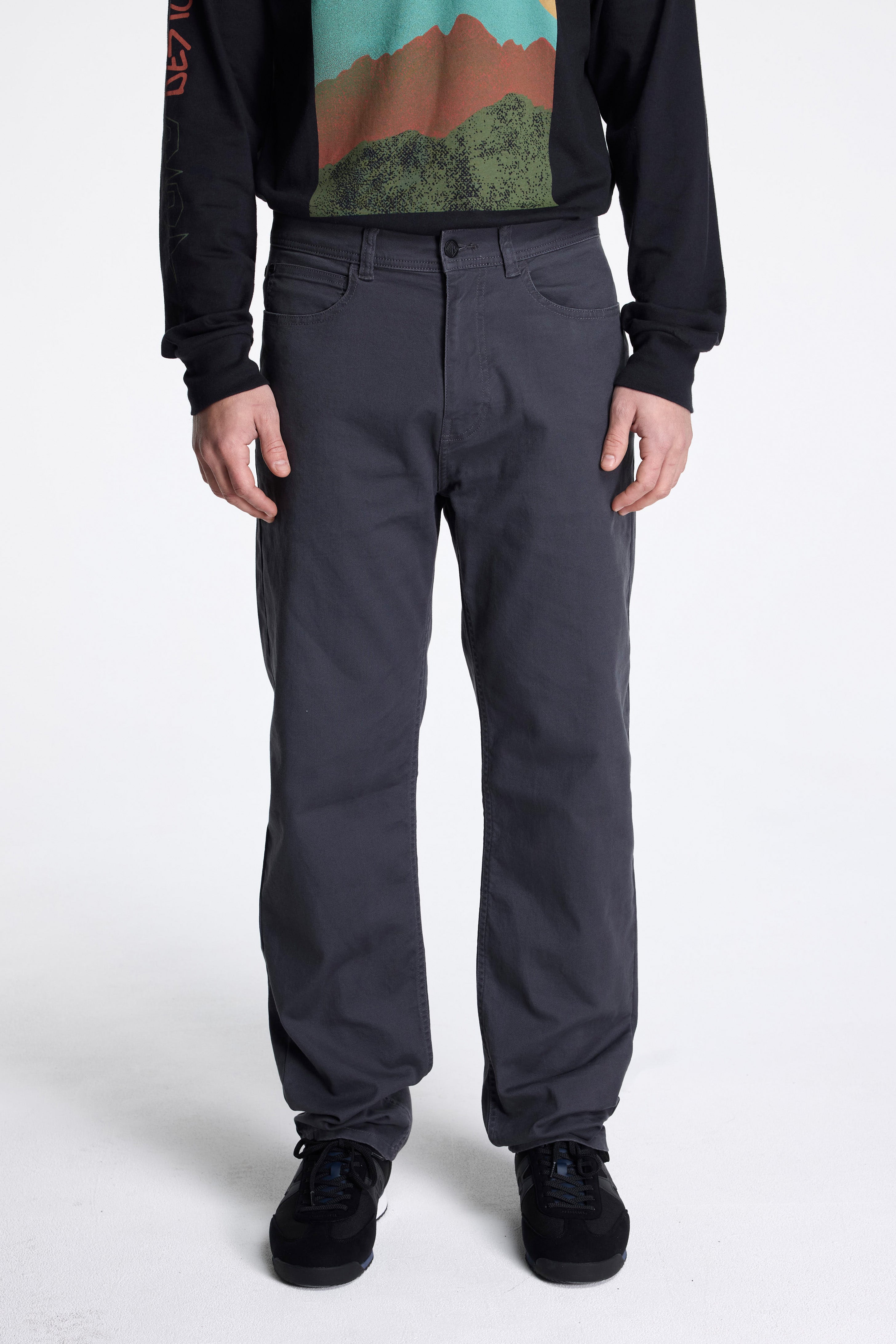 Dirt 5-Pocket Pants Mens Asphalt
