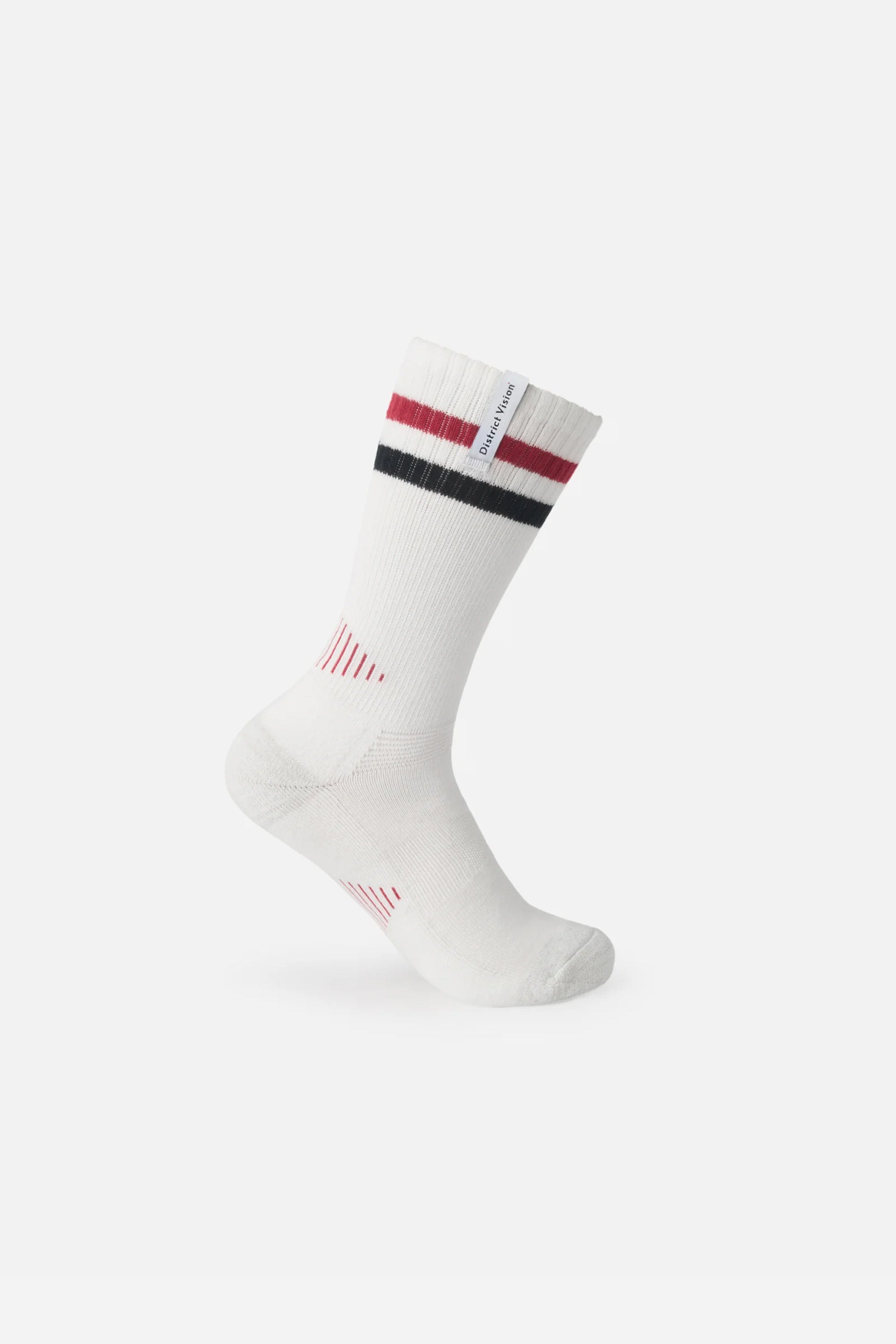 Japanese Organic Cotton Socks White/Red
