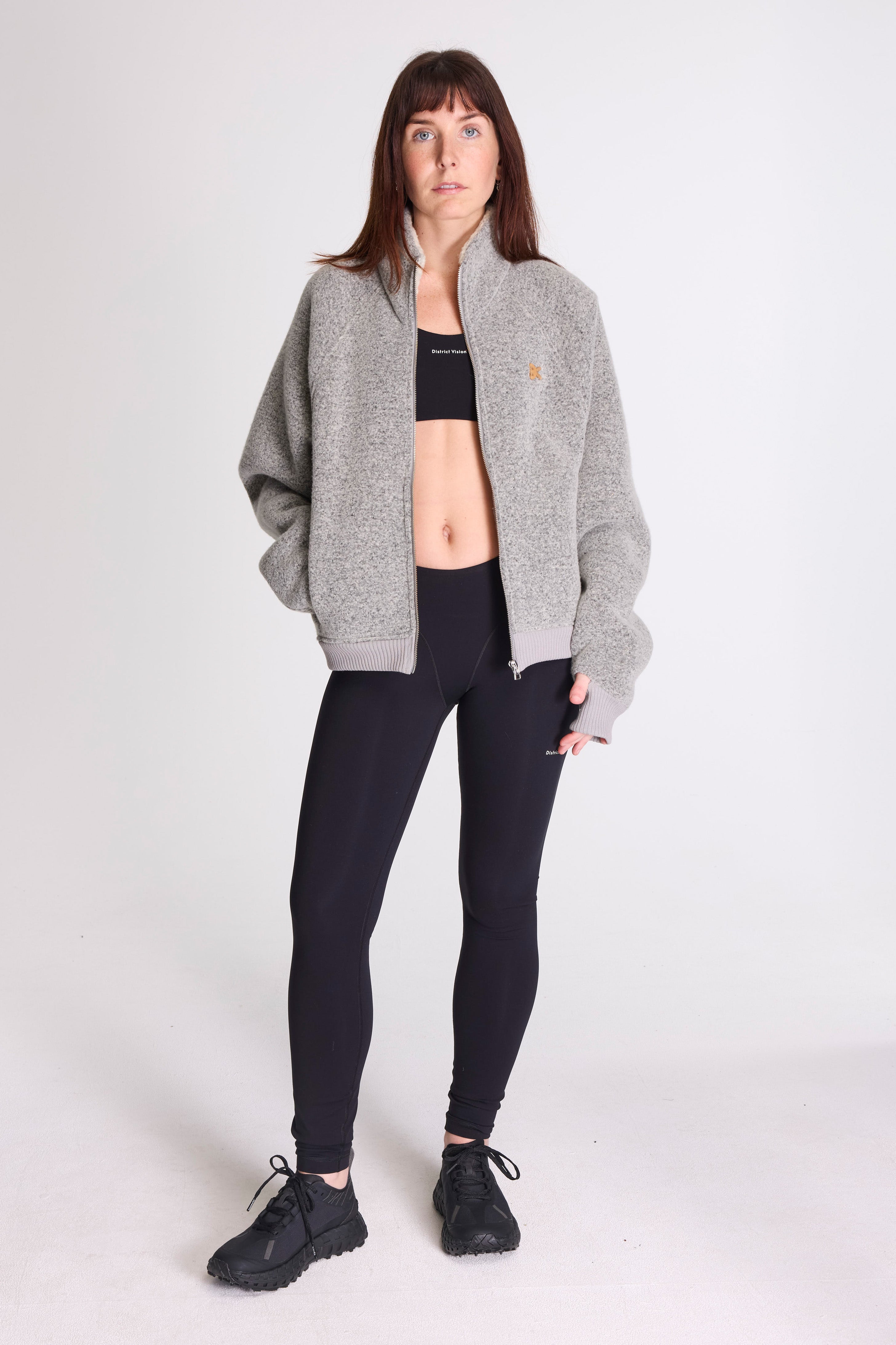 Reverse High Loft Fleece Melange Grey