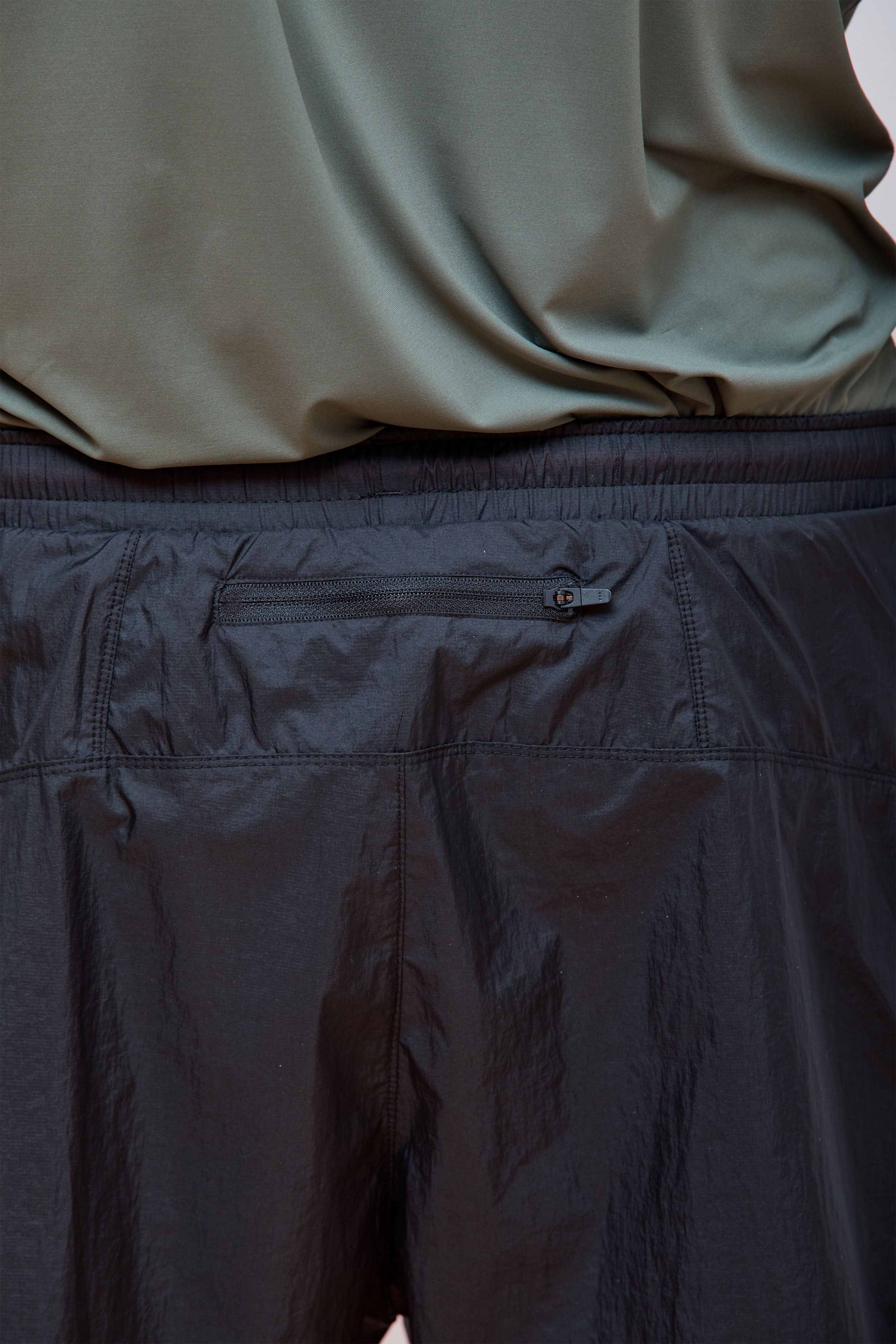 Ripstop Layered Trail Shorts Black