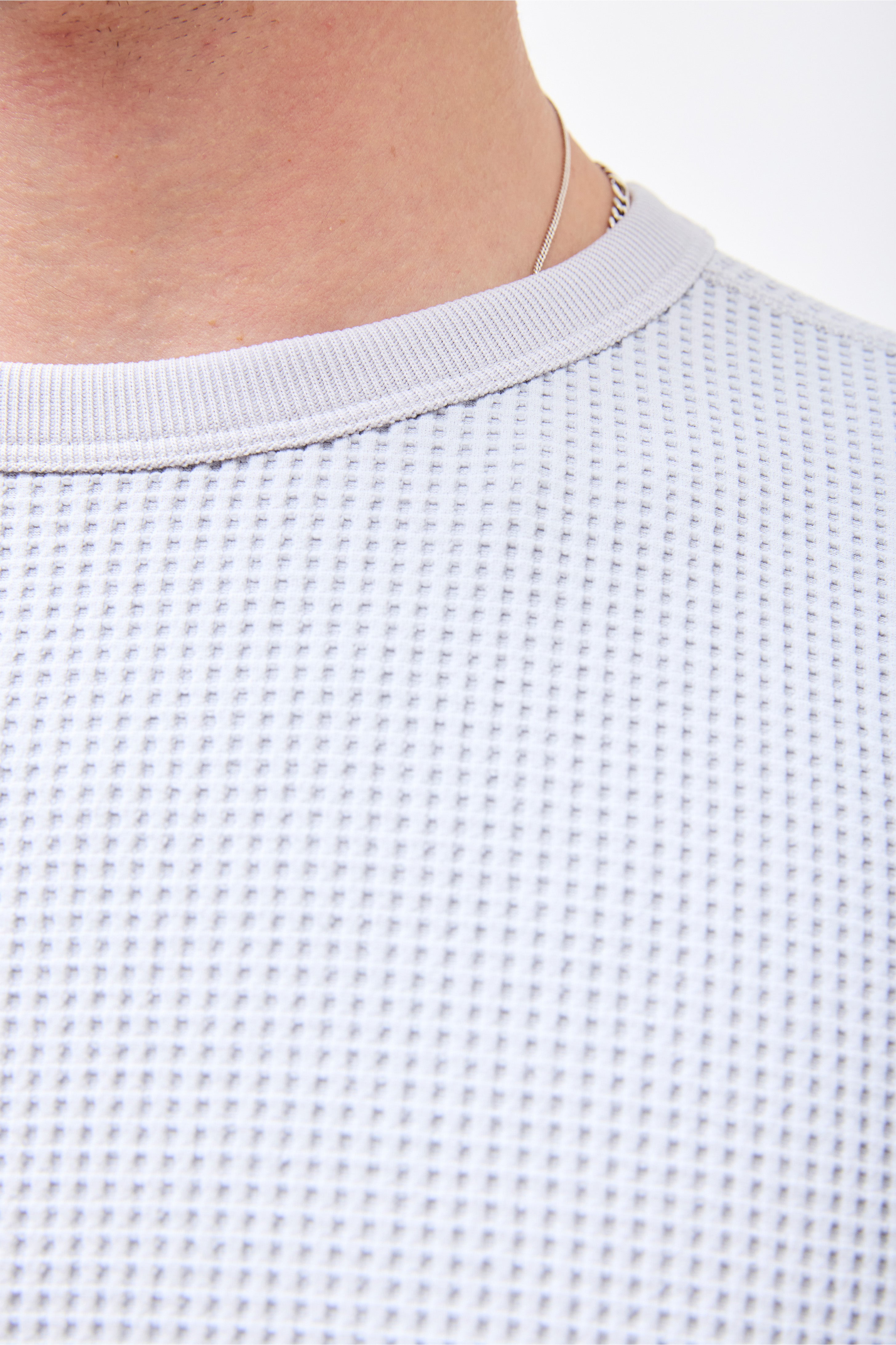 Dry Waffle T-Shirt Light Grey