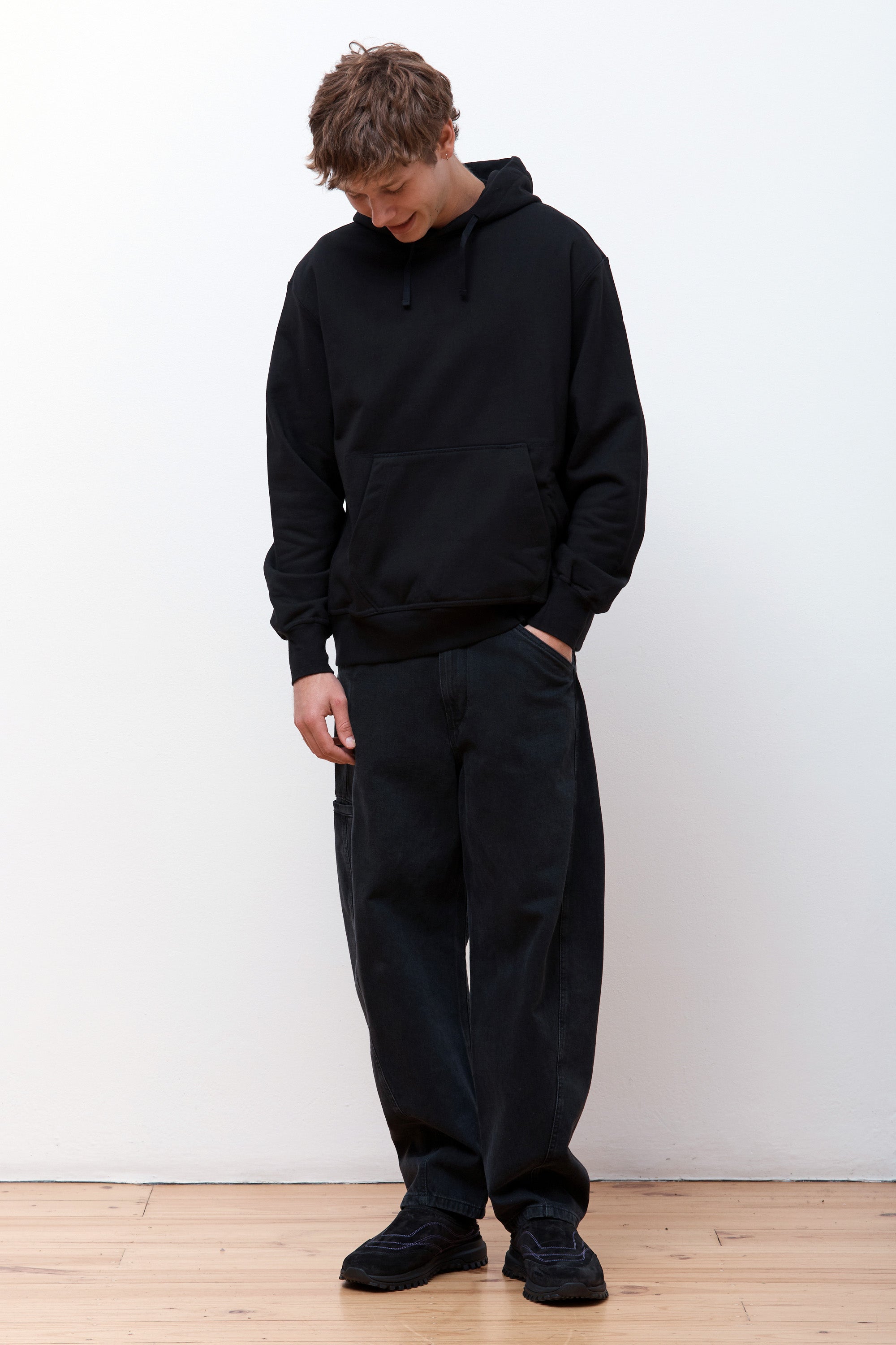 Loose Fit Hoodie Sweat Black