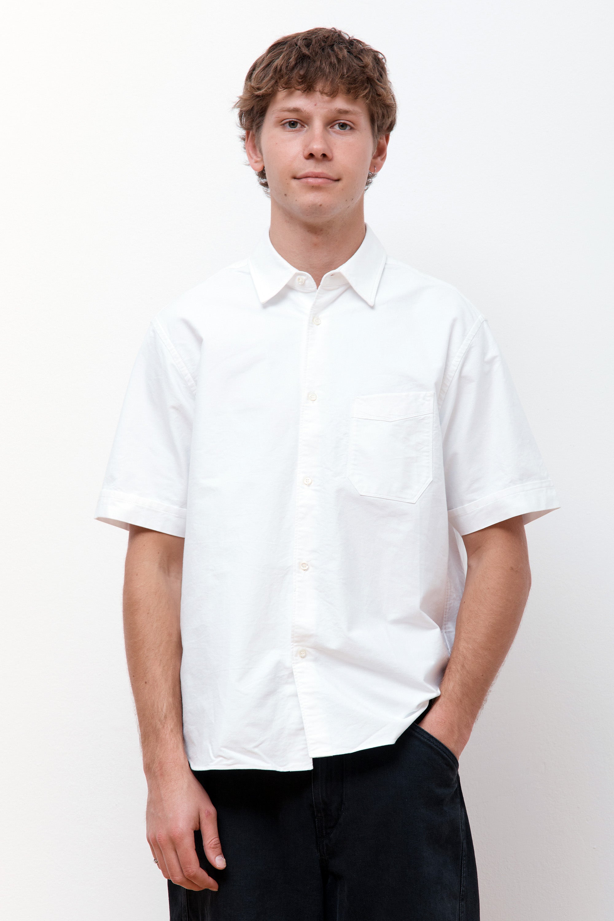 Regular Half Shirt White Oxford