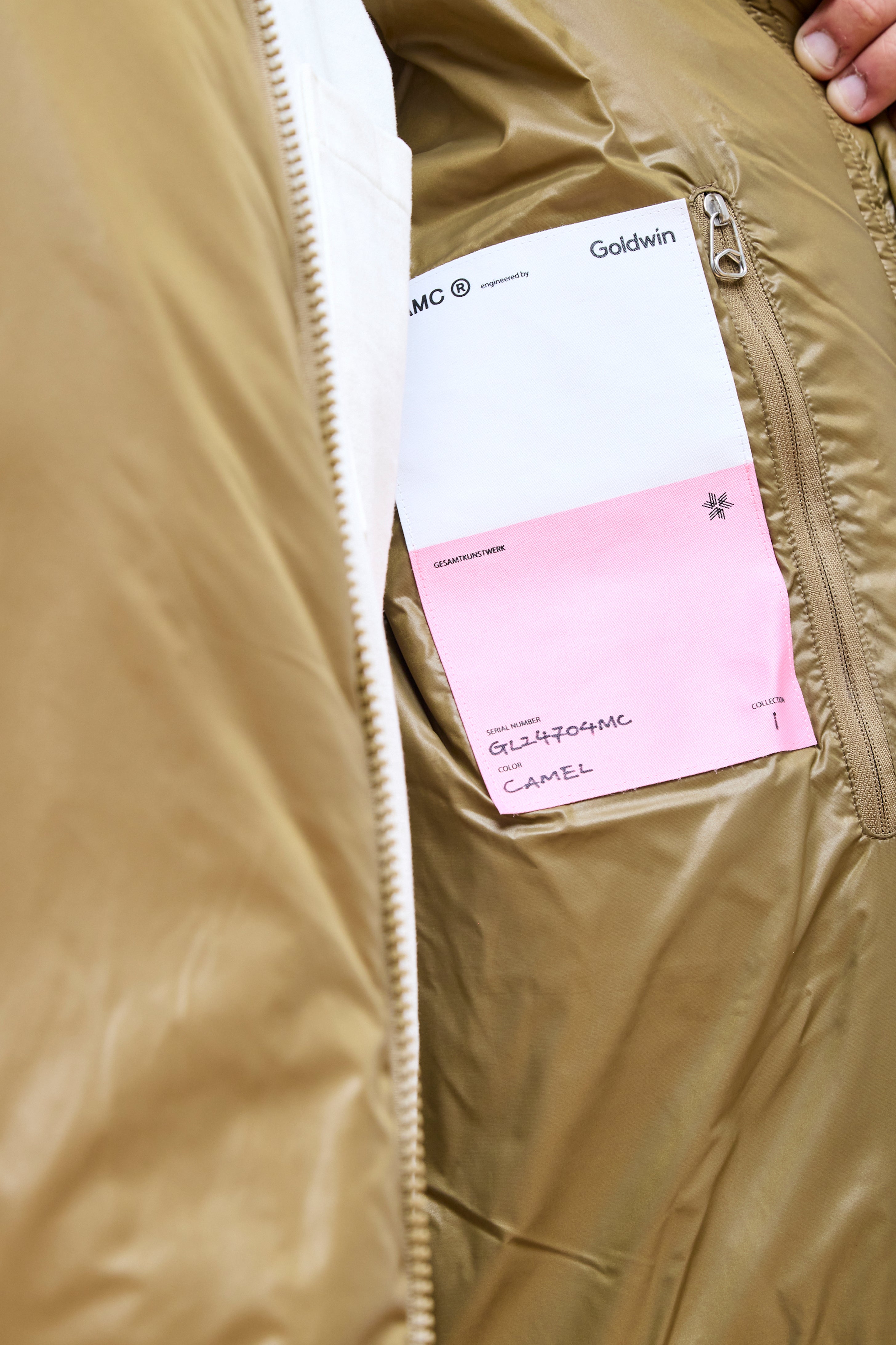 Goldwin x OAMC Down Jacket Camel