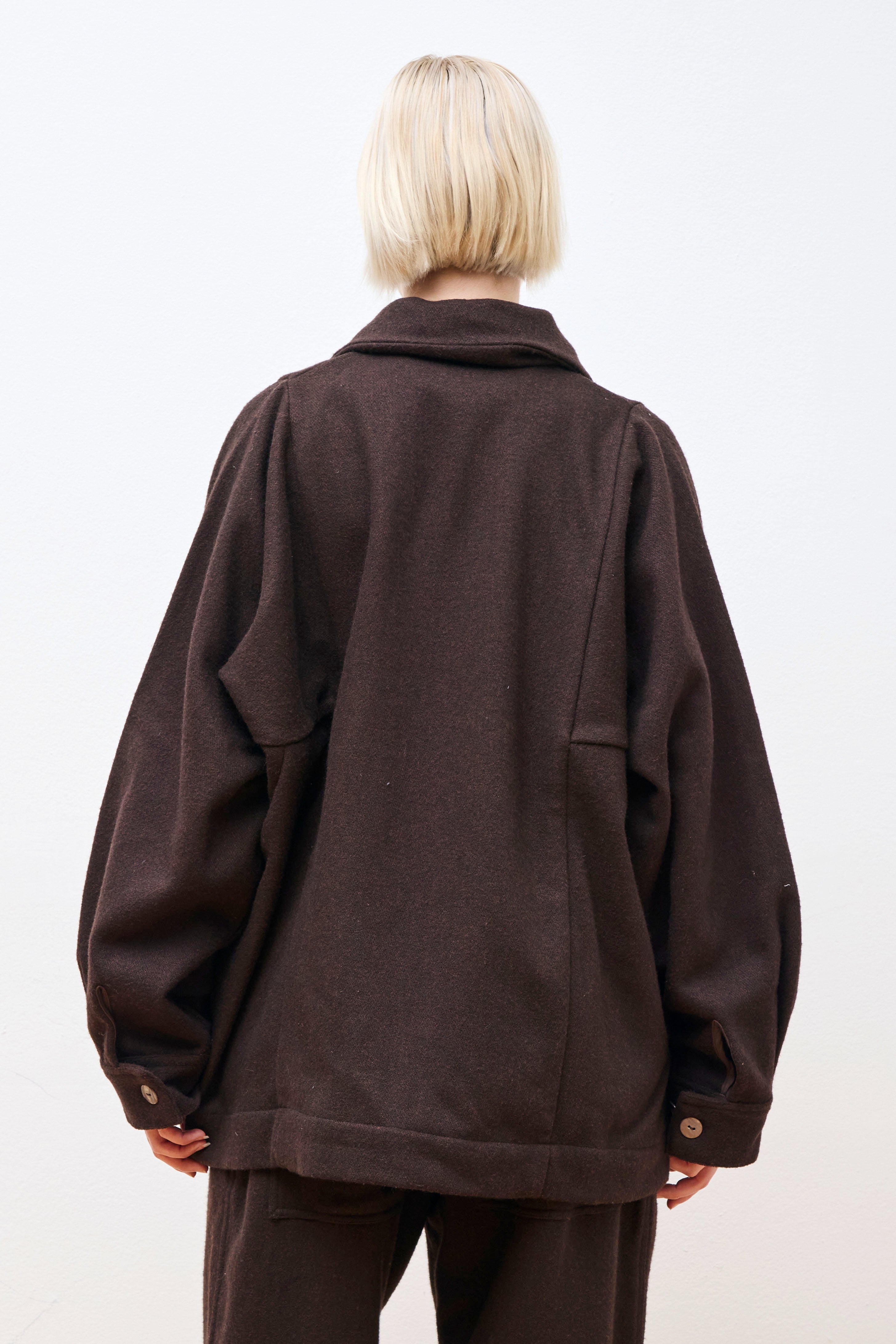 Farmer Jacket F Naturally Dyed Antique Wool