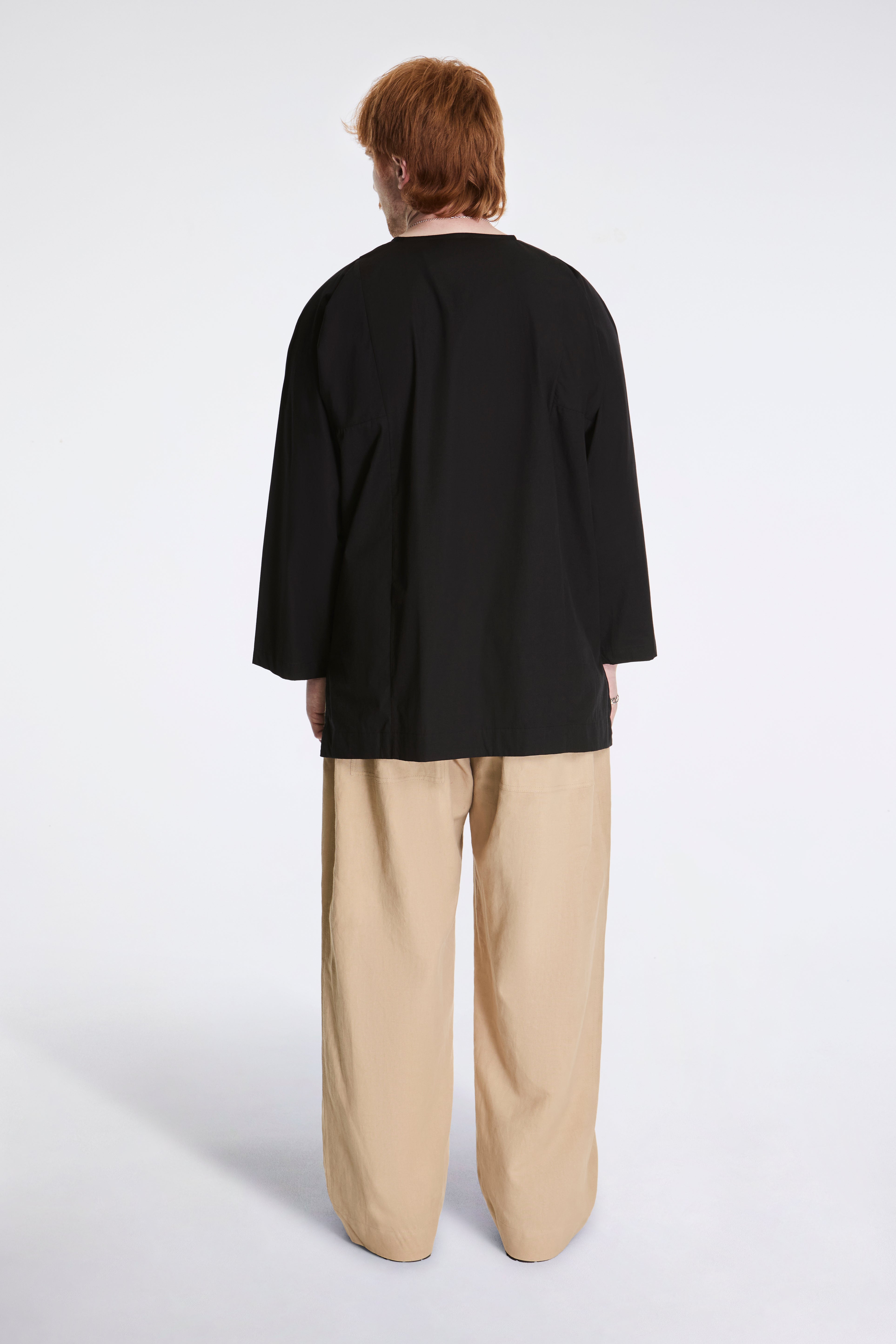 Fisherman Shirt Naturally Dyed Black