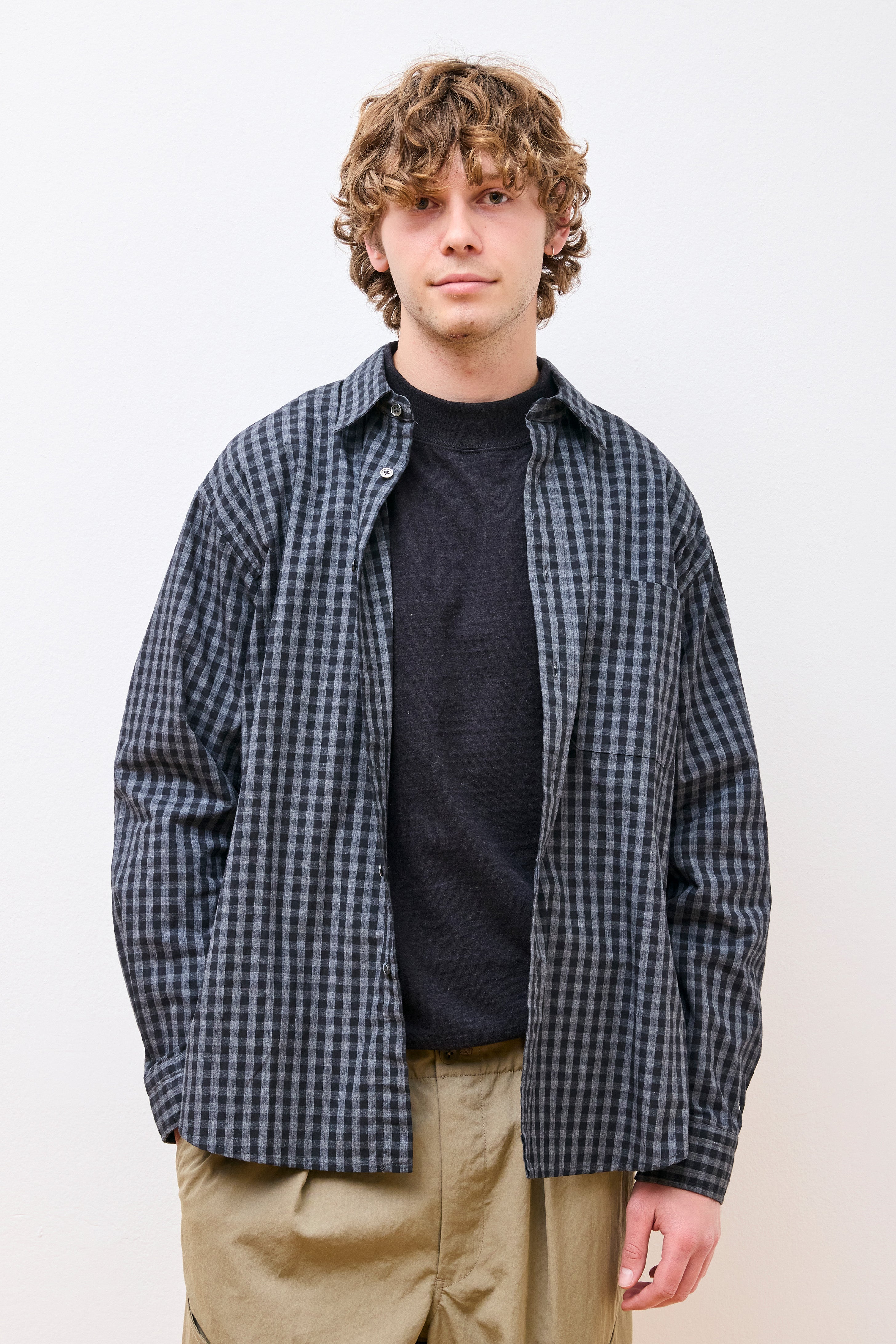 【MUWM】Gingham Check Pocket MINI GINGHAM - Sage Quilted Pouch Large – Heather Taylor Home