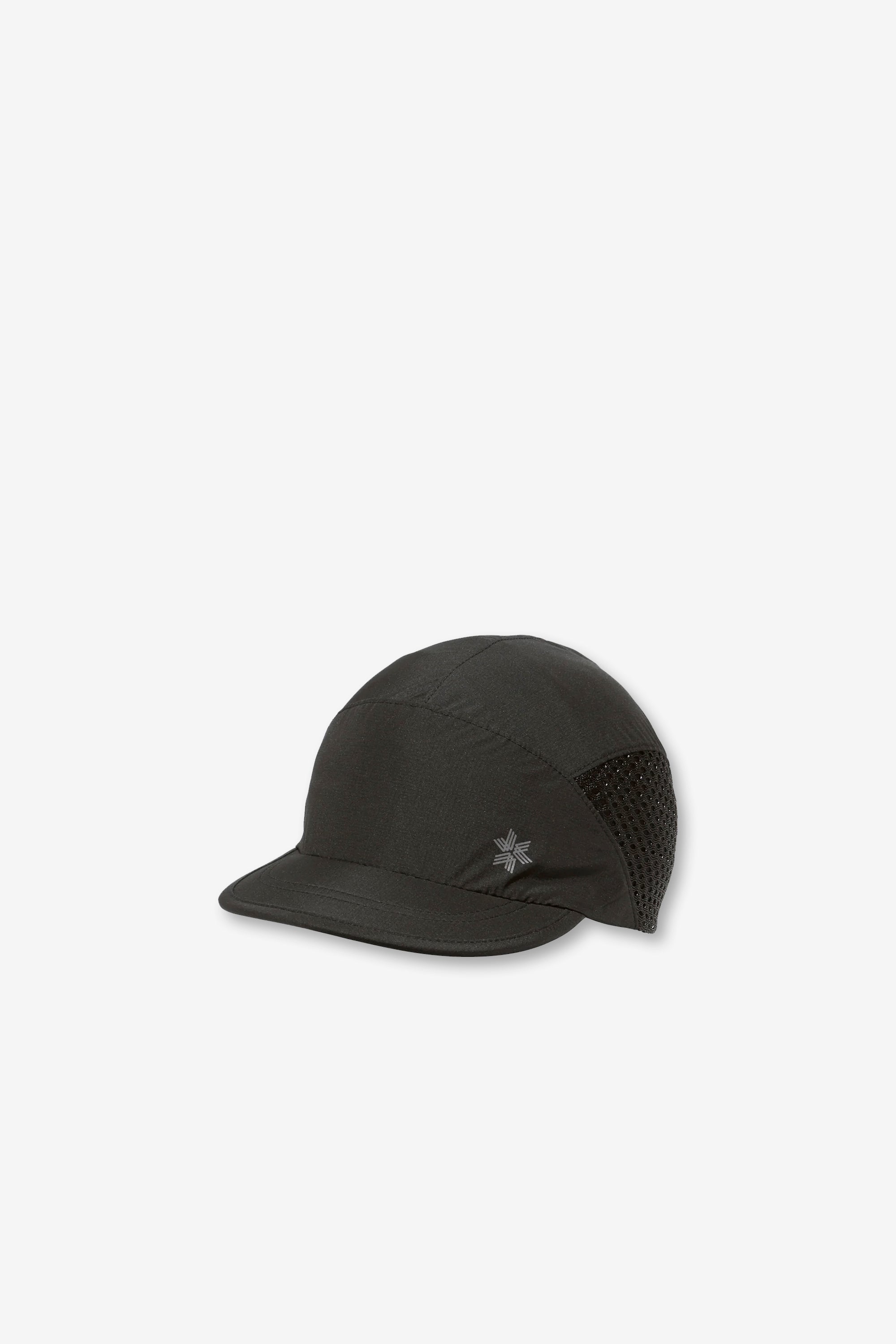 Compact Run Mesh Cap Black