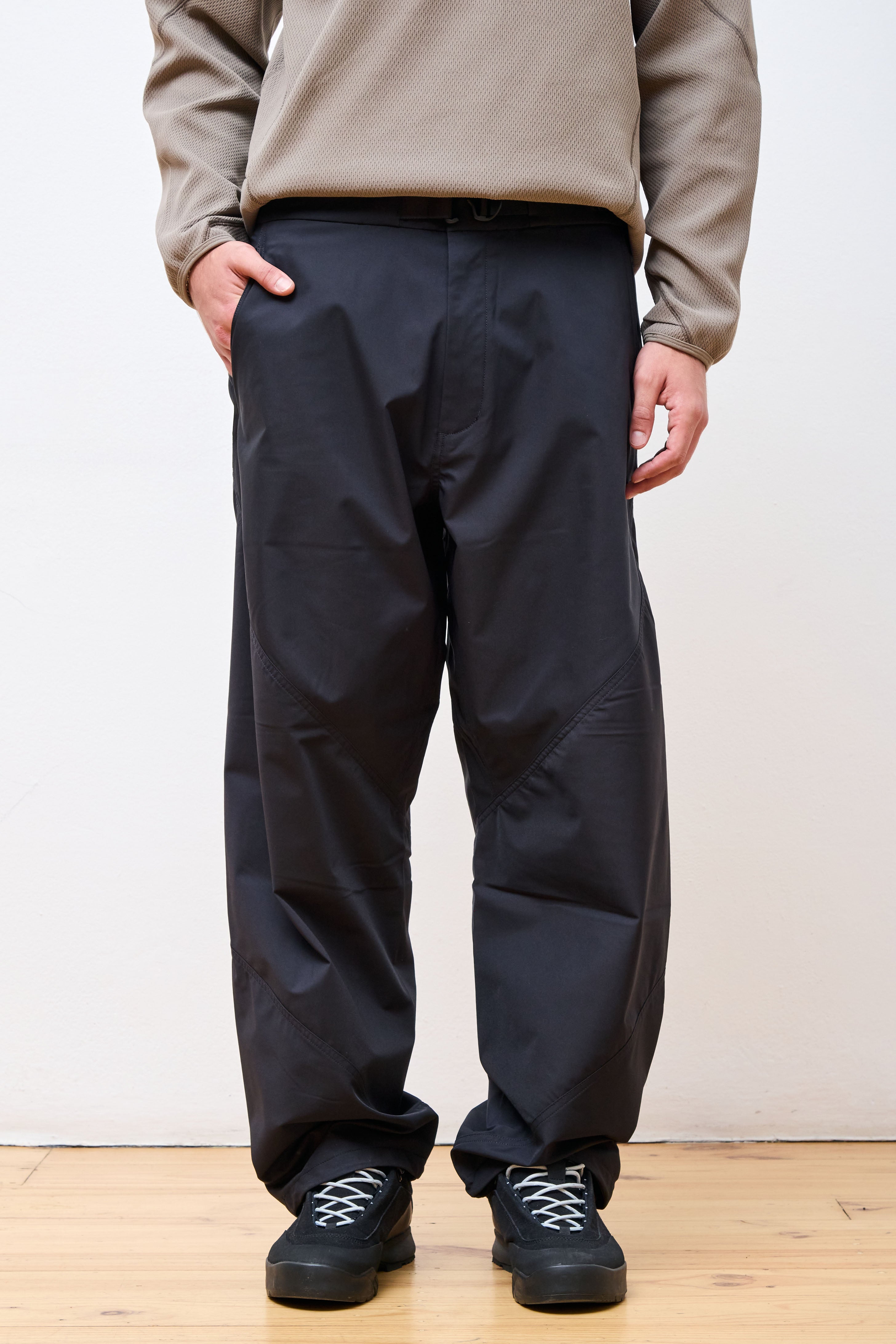 Helicoid Wide Pants Black