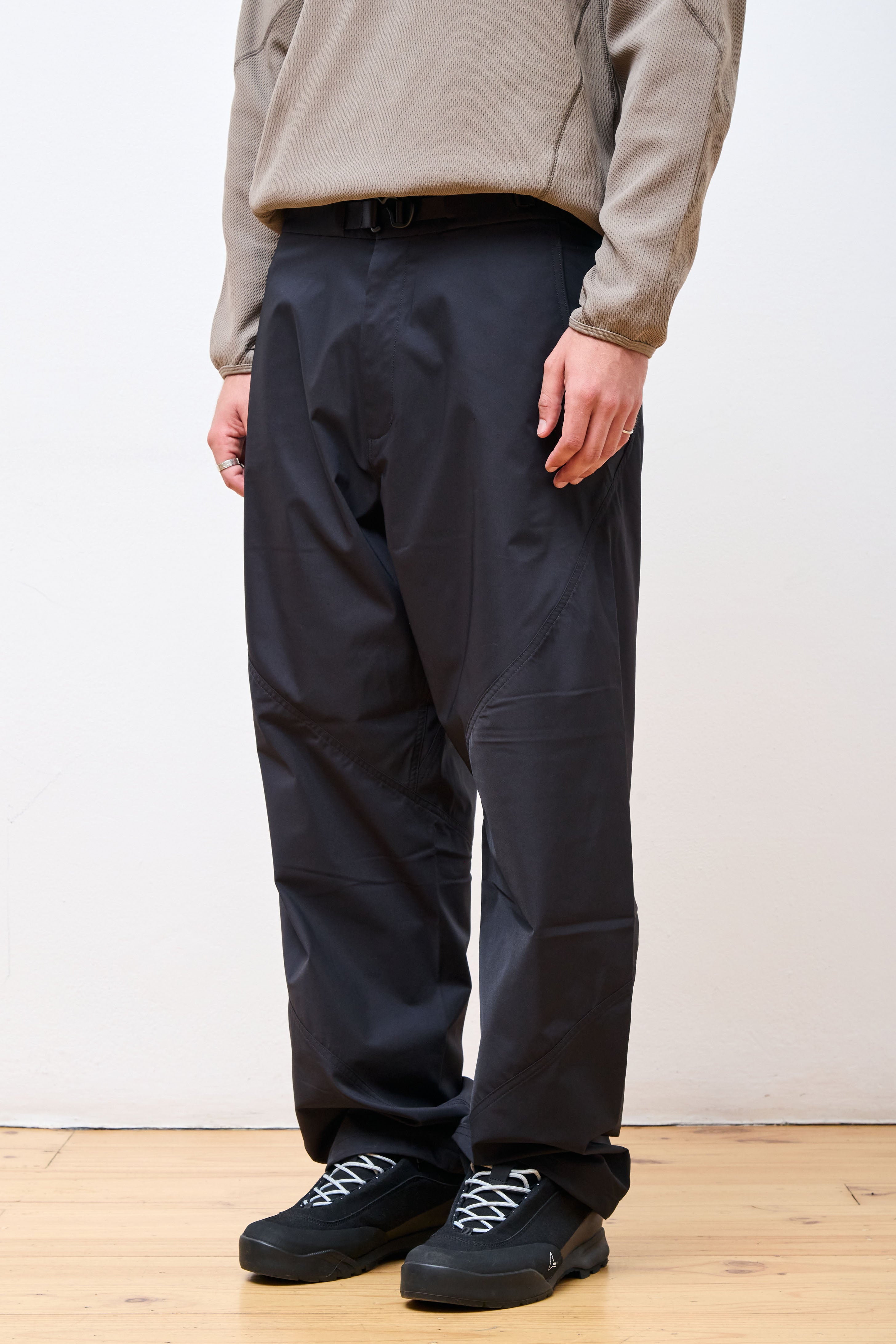 Helicoid Wide Pants Black