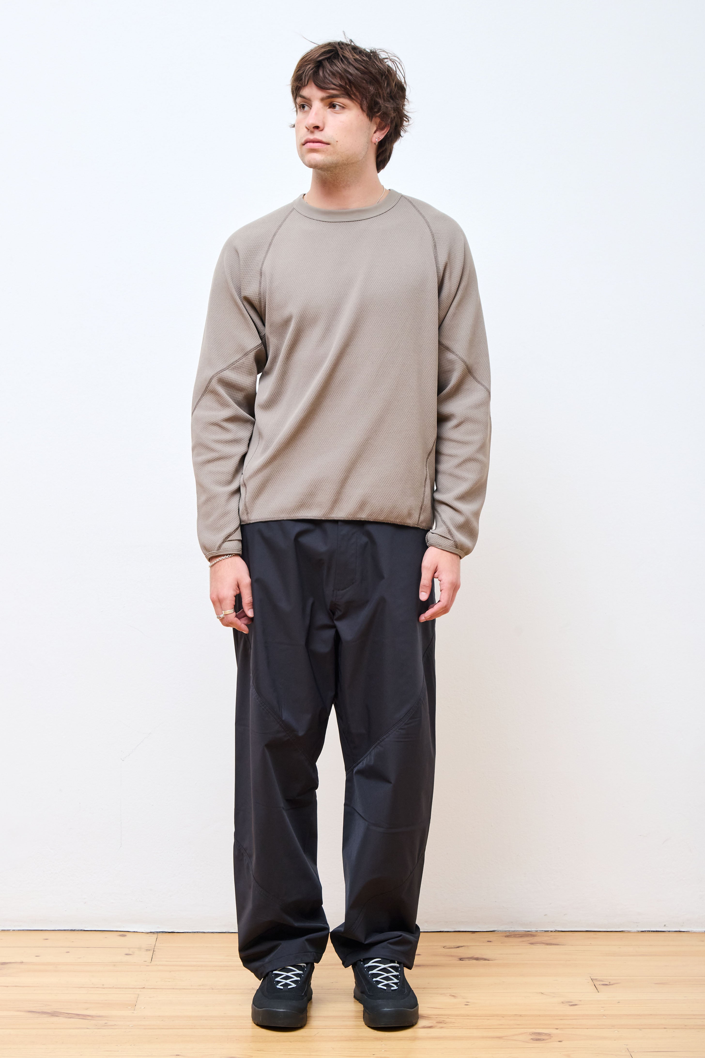 Helicoid Wide Pants Black