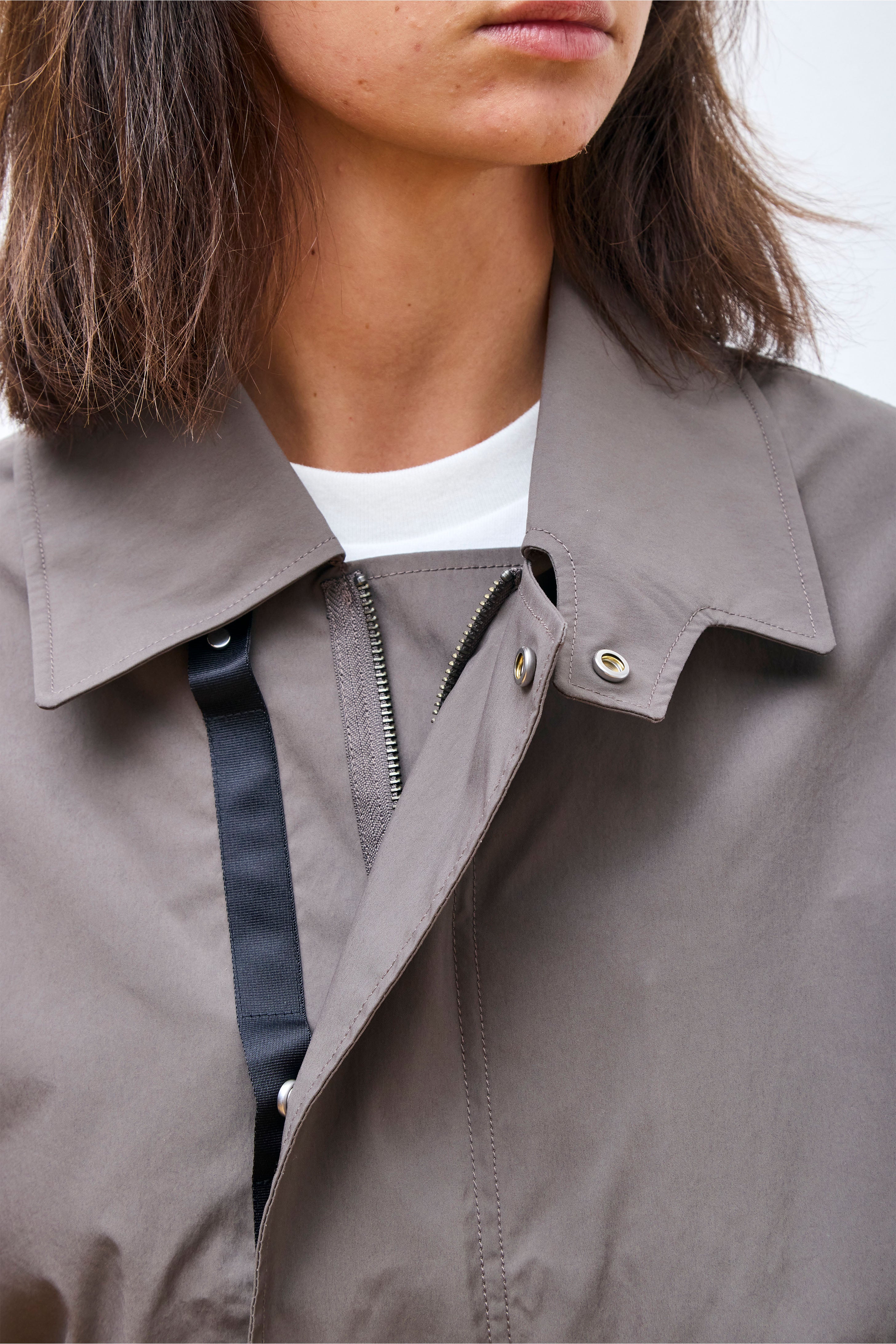 Short Jacket Taupe Gray