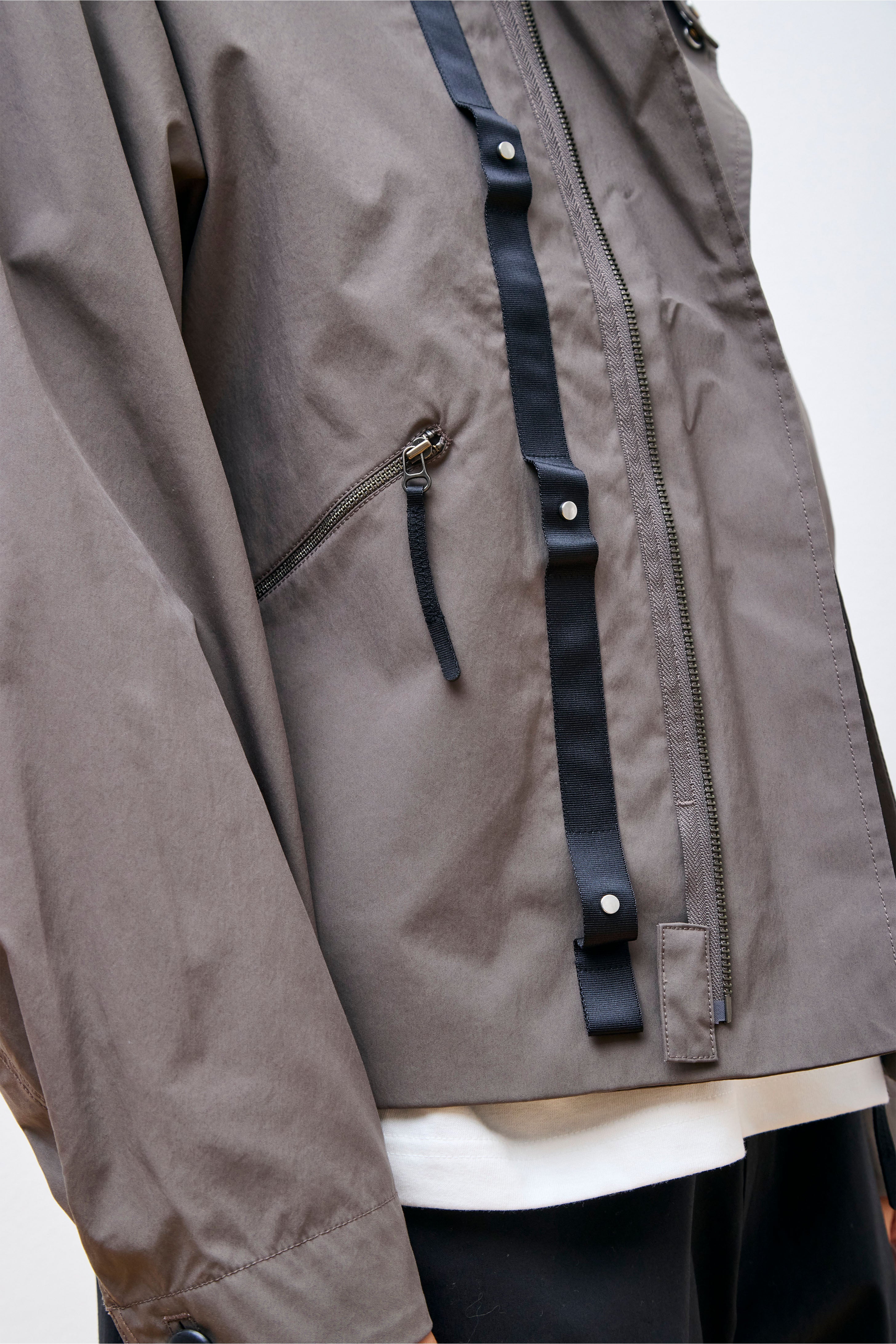 Short Jacket Taupe Gray