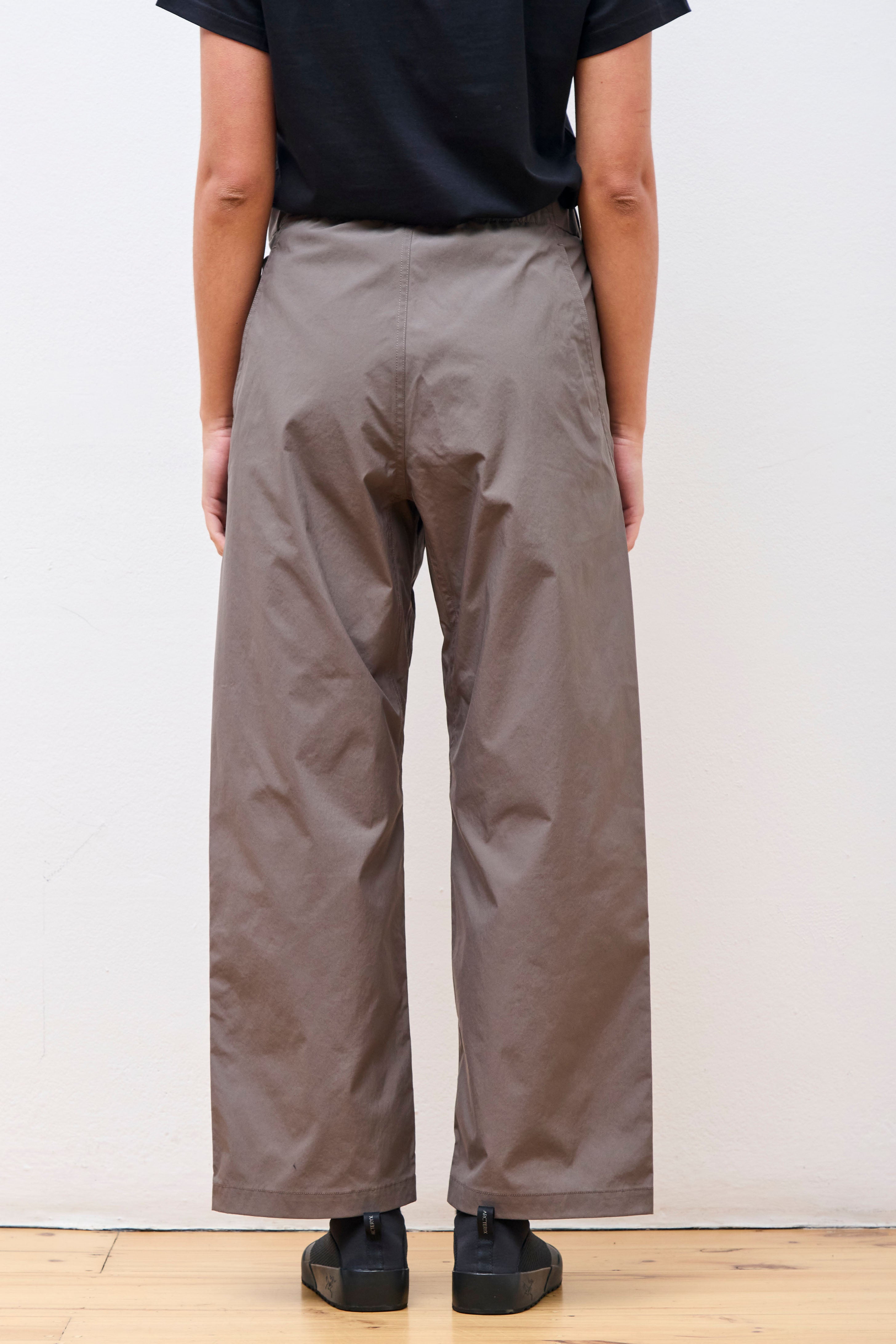 Straight Leg Pants Taupe Gray