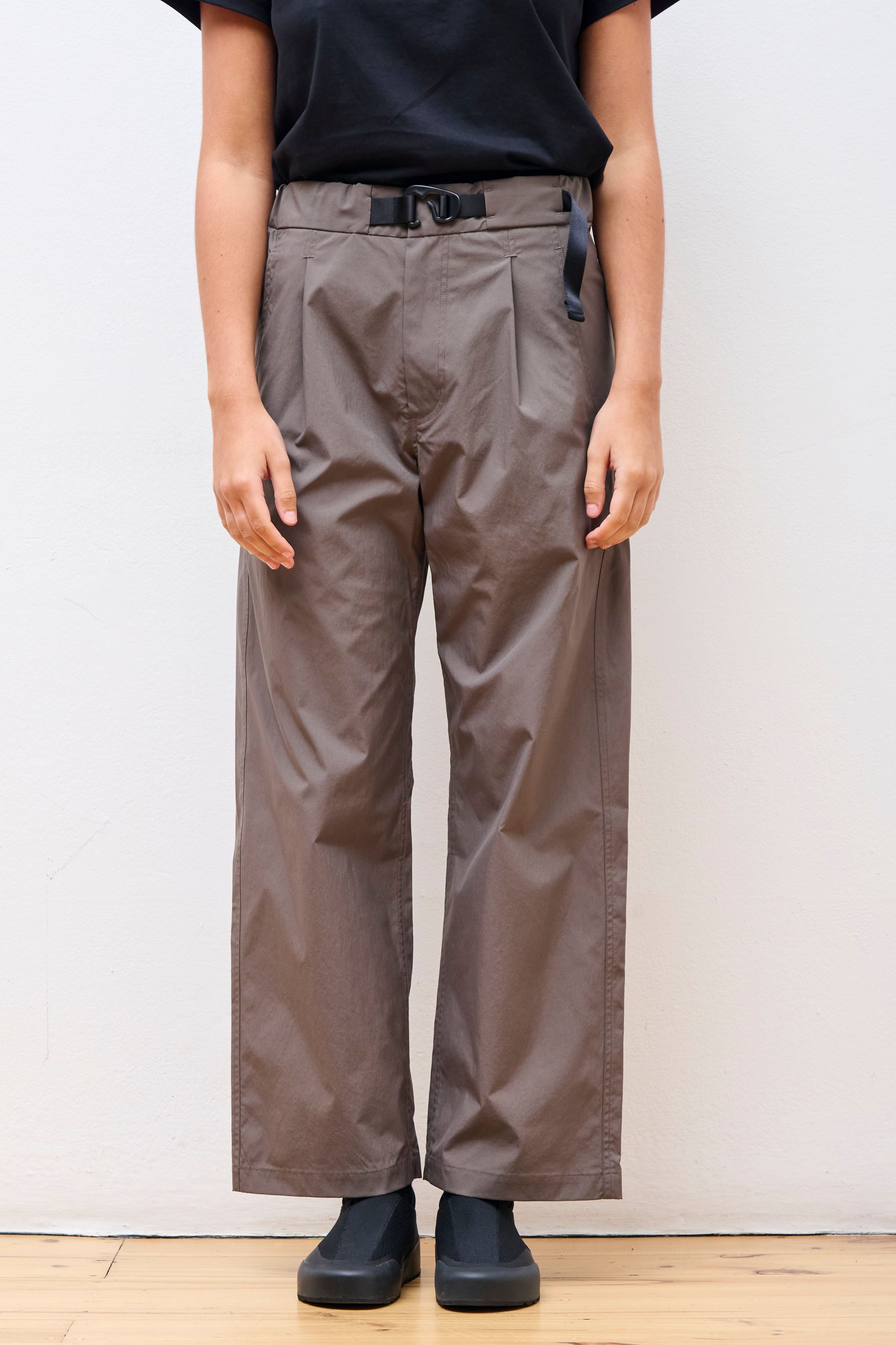 Straight Leg Pants Taupe Gray