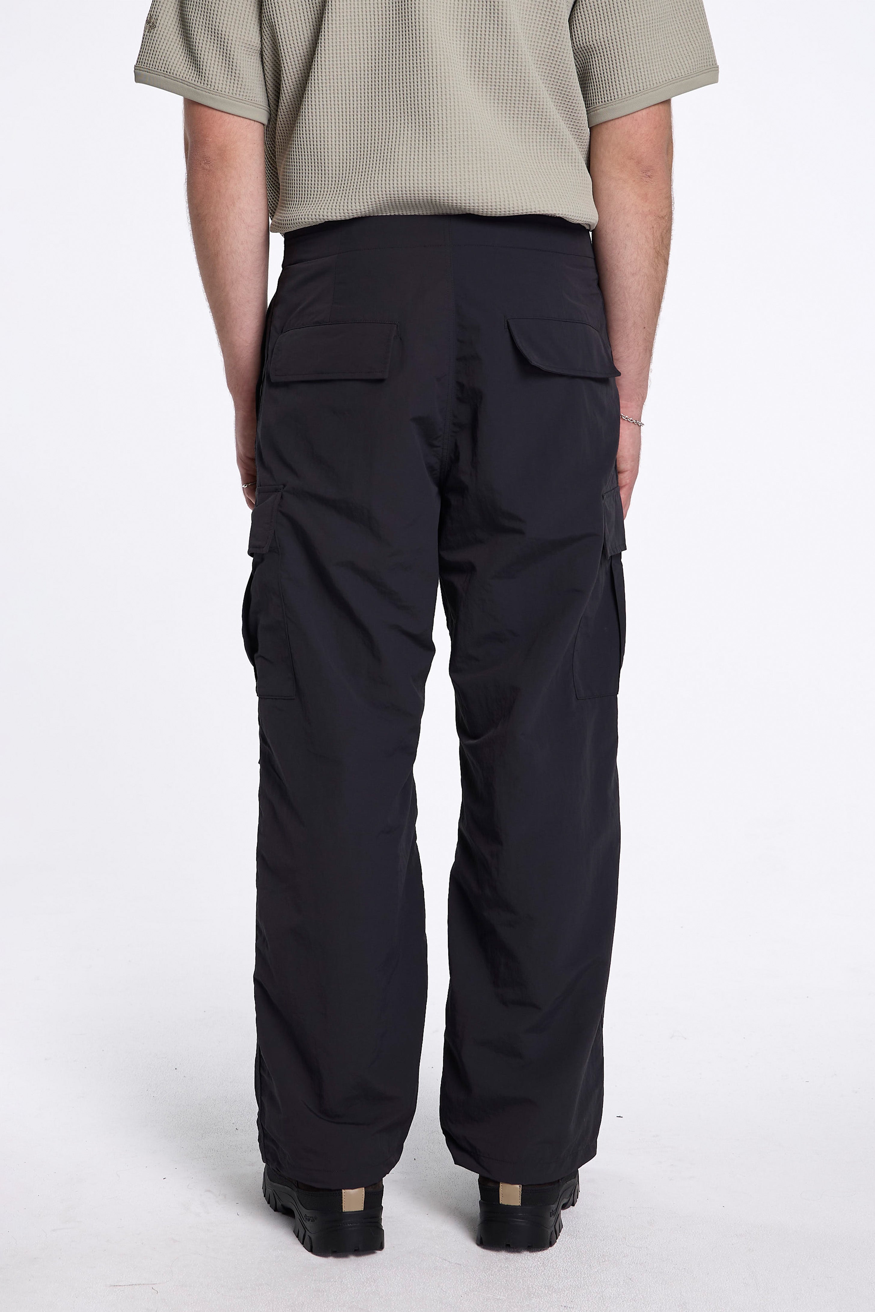 Dope Dyed Tussah Cargo Pants Dark Charcoal