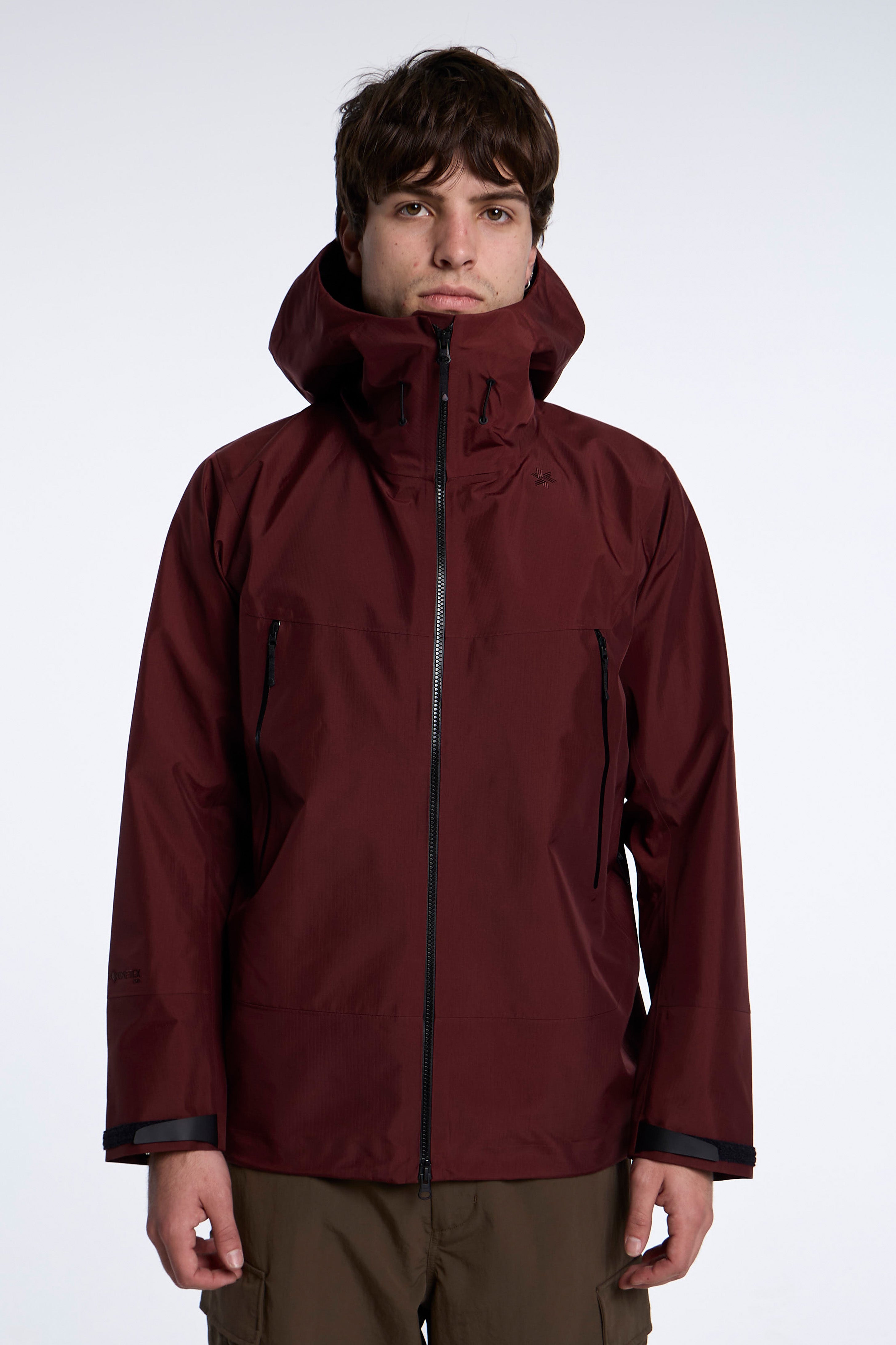 Goldwin Tellus Jacket ファイヤーレッド　メンズ Goldwin GORE-TEX PRO Factors Jacket Red Carnelian