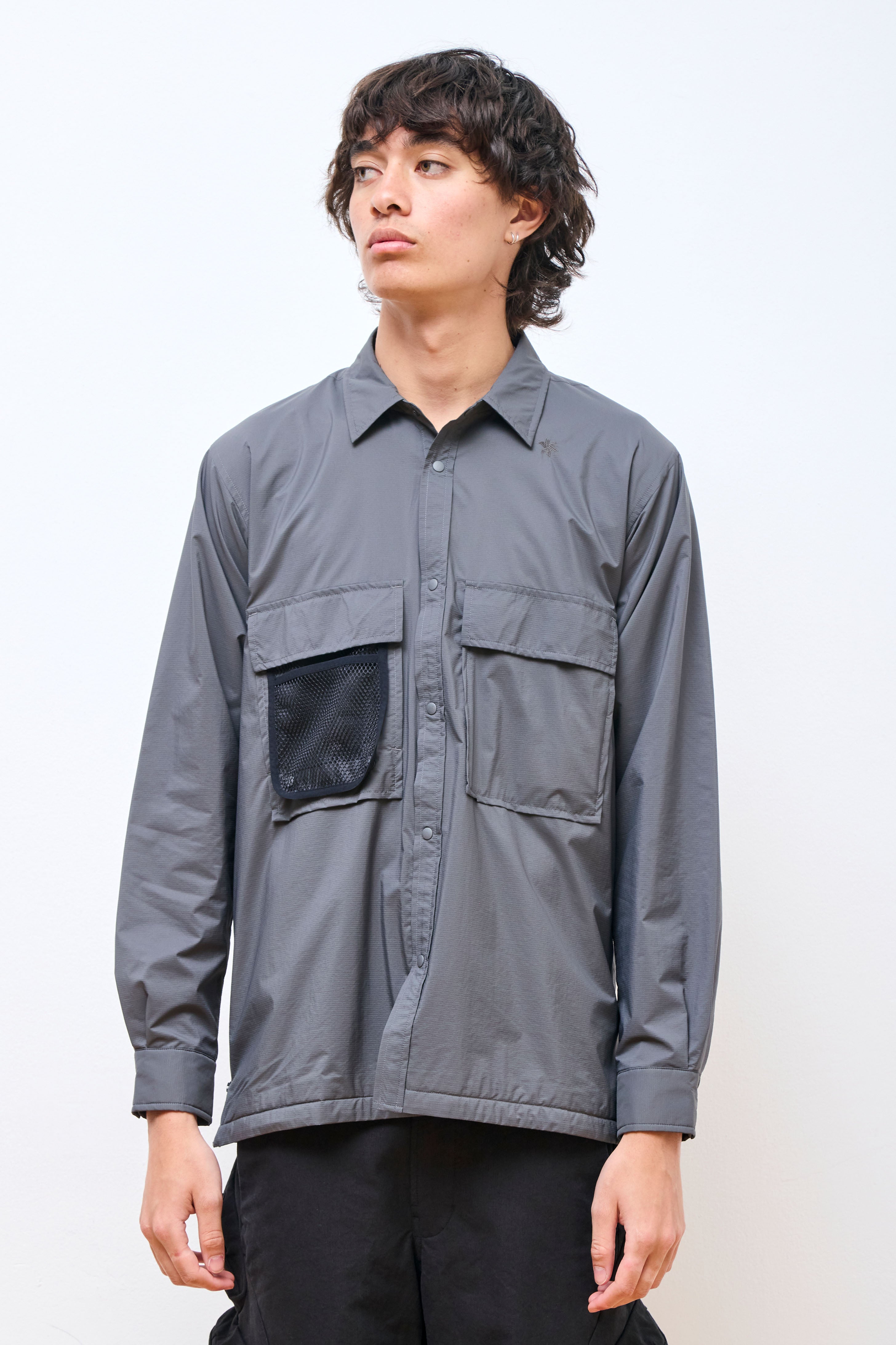 Pertex Double Cloth Field Warm Shirt Shadow Gray