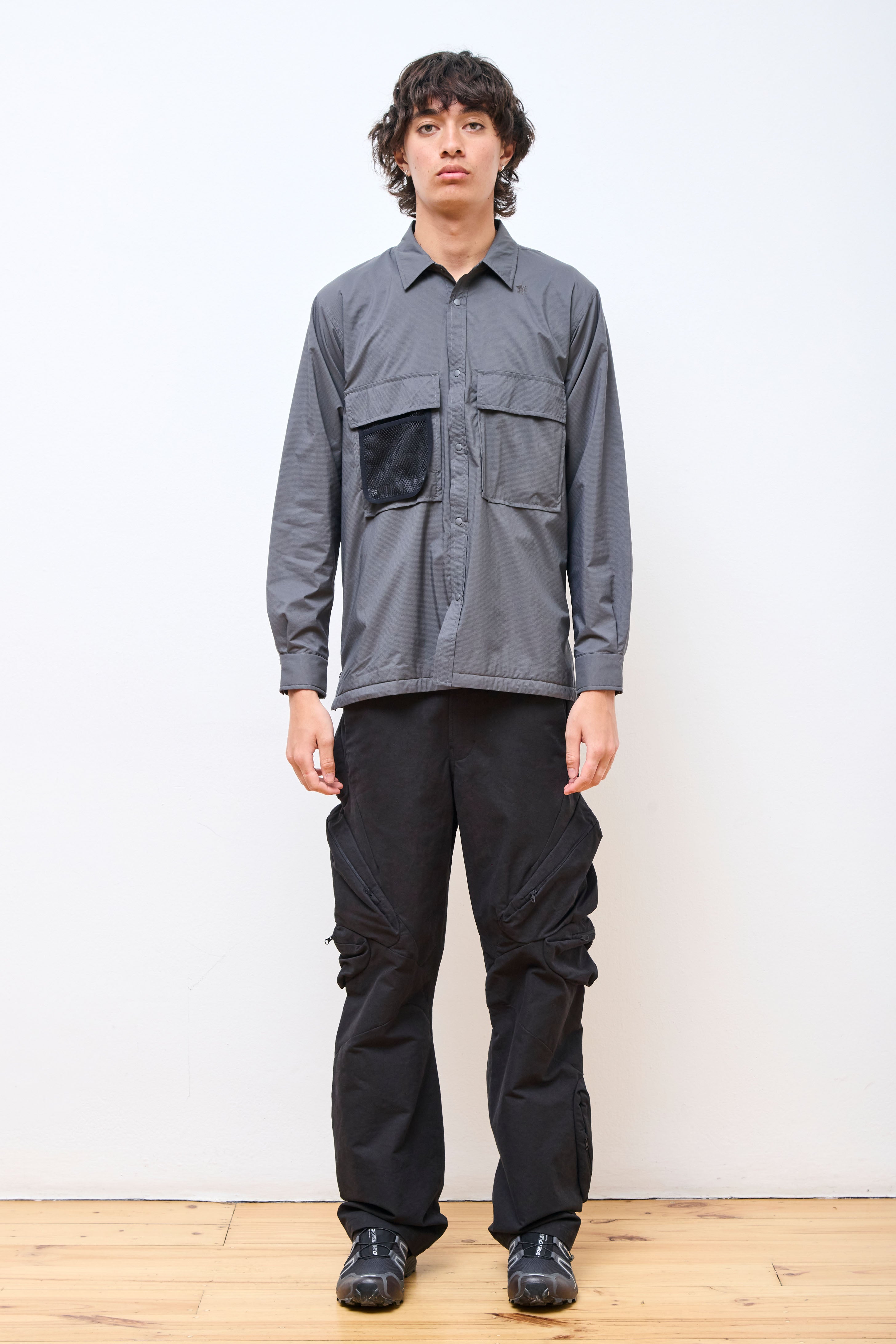 Pertex Double Cloth Field Warm Shirt Shadow Gray