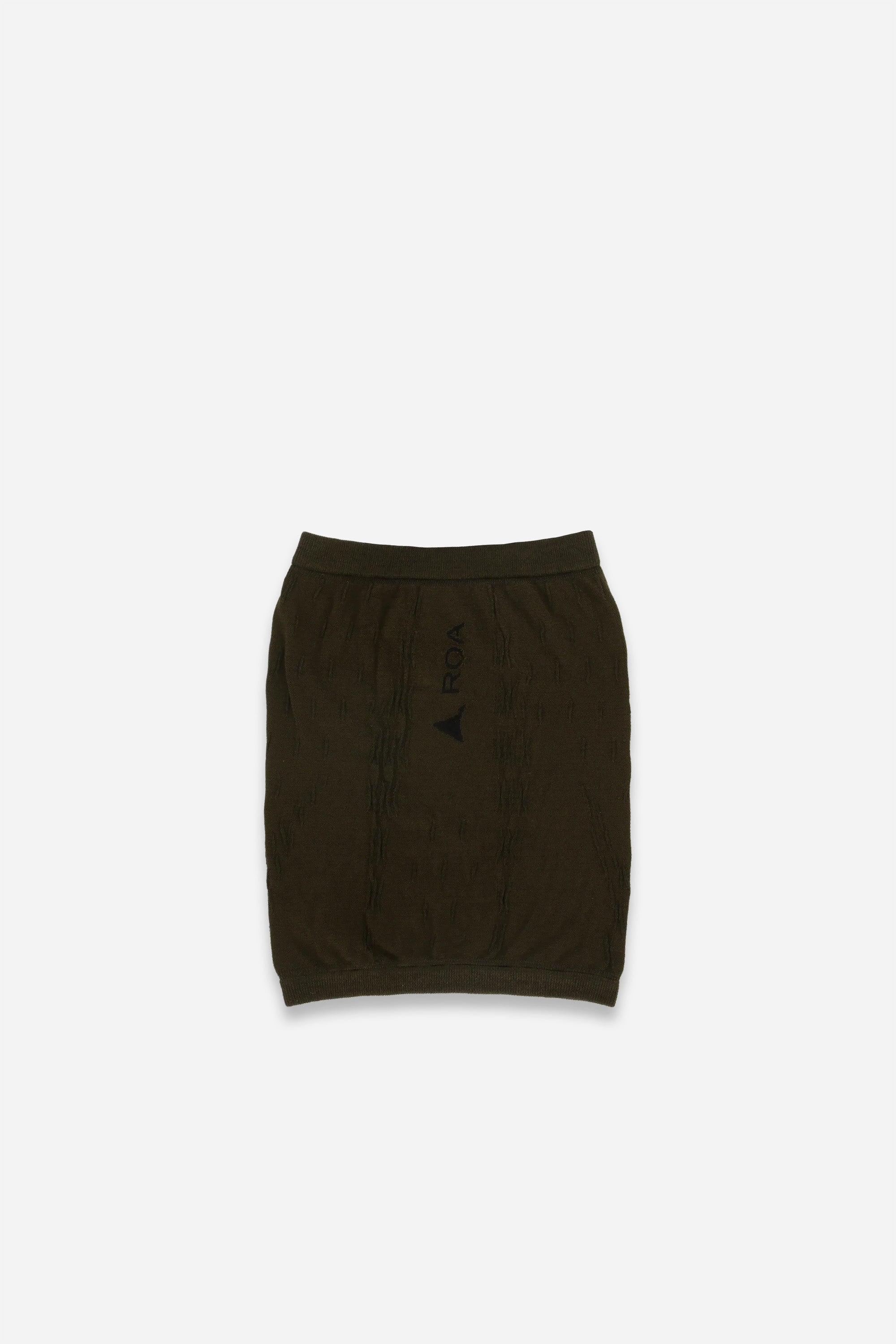 Golm Dryarn Seamless Neck Warmer Dark Brown
