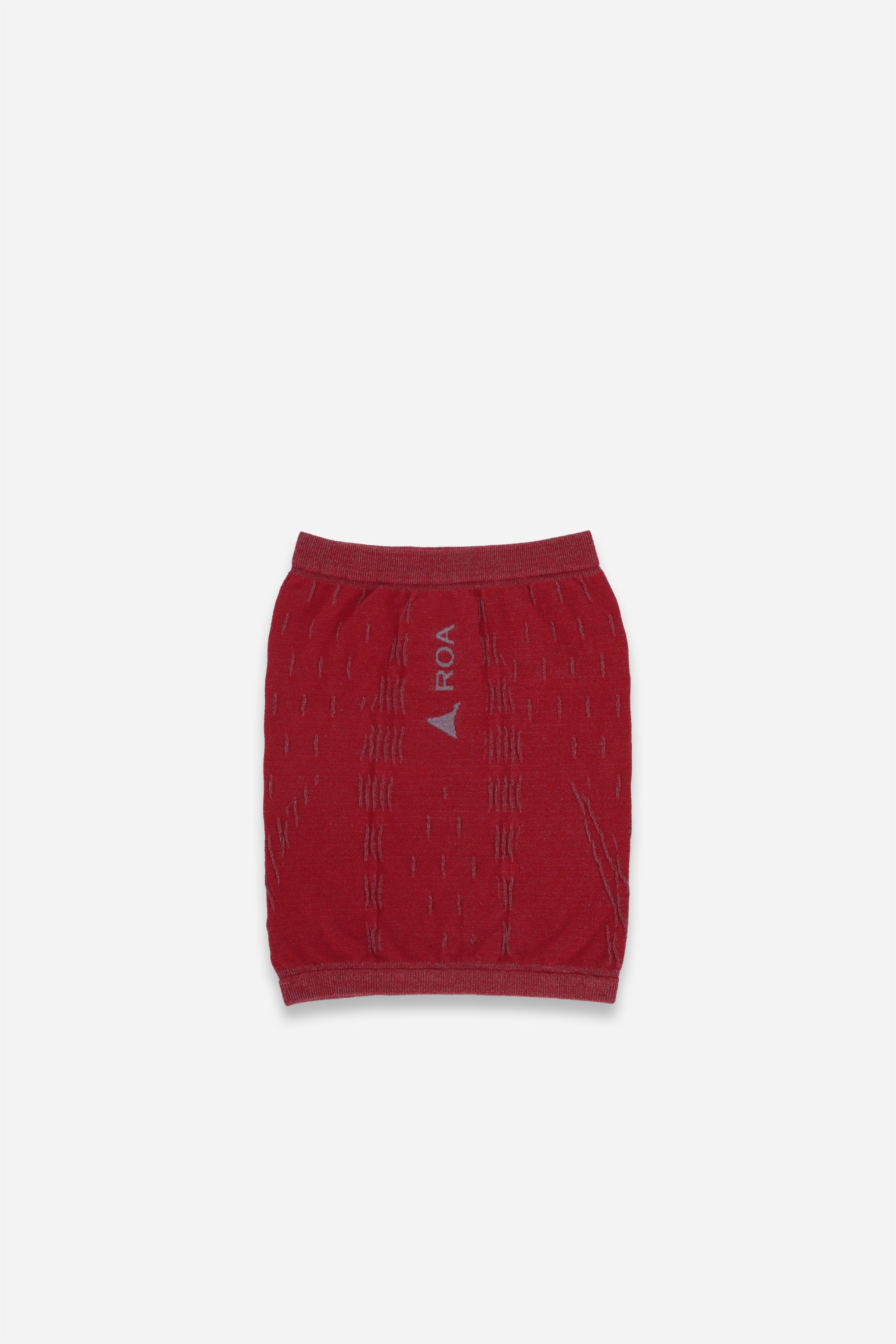 Golm Dryarn Seamless Neck Warmer Dark Red