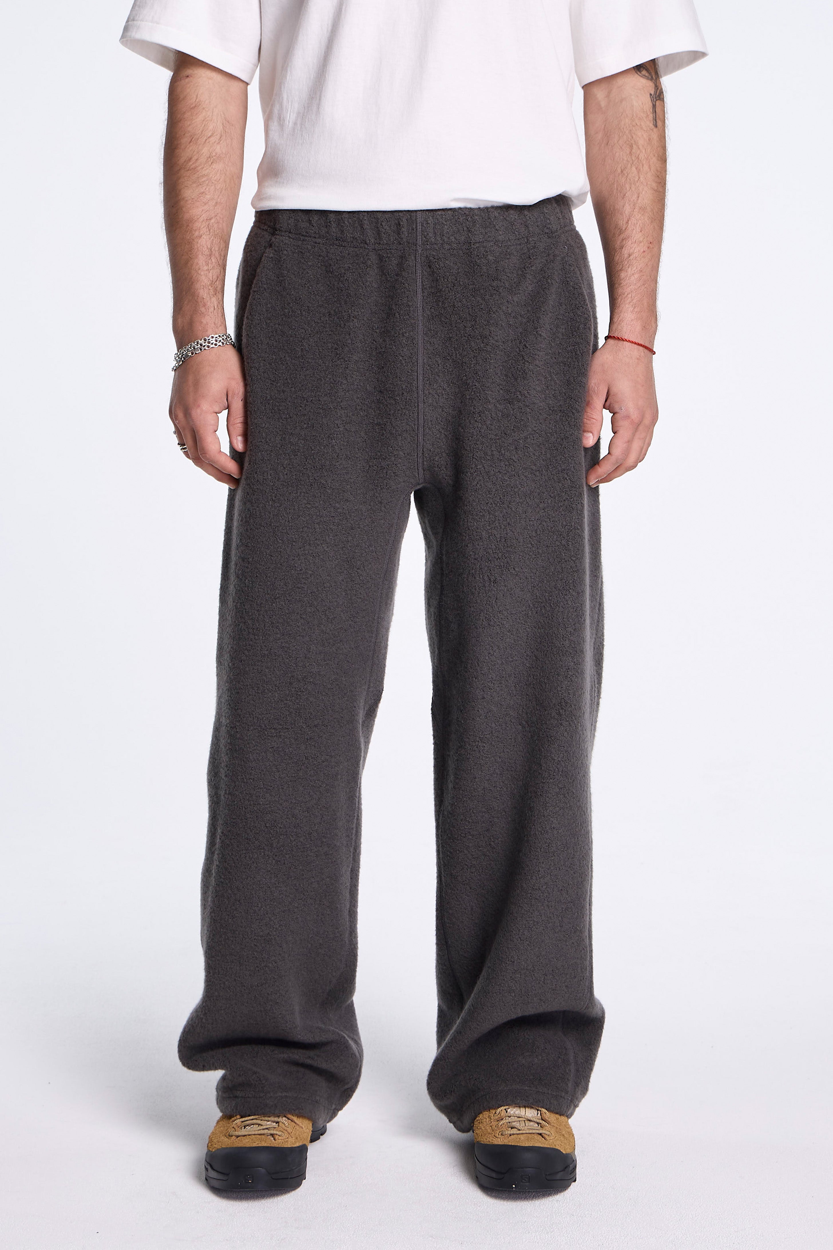 Wool Fleece Joggers Dark Lava