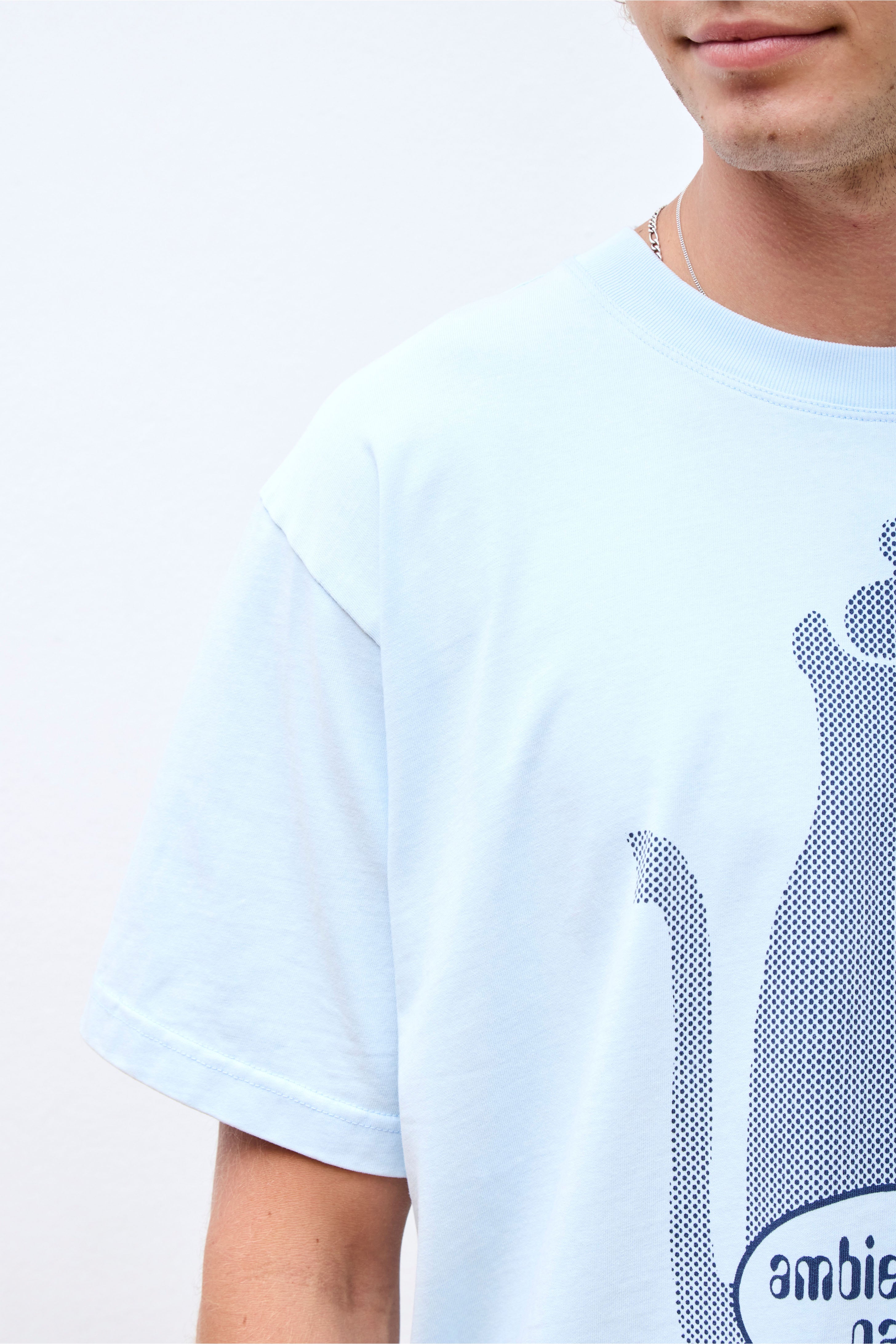 Ambient Tea Party SS Tee Blue Dust