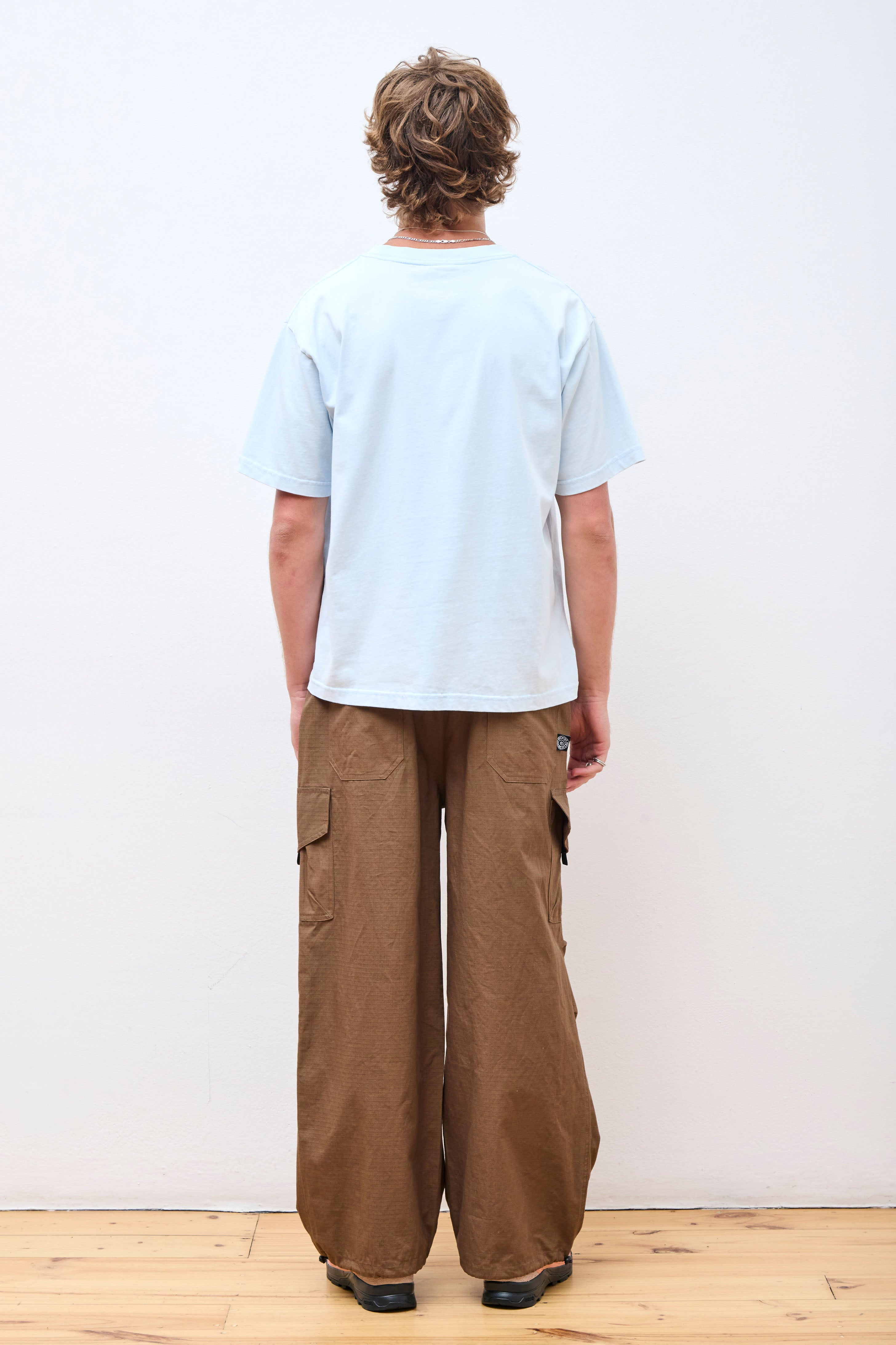 Ripstop Wide Leg Cargo Pant Cacao